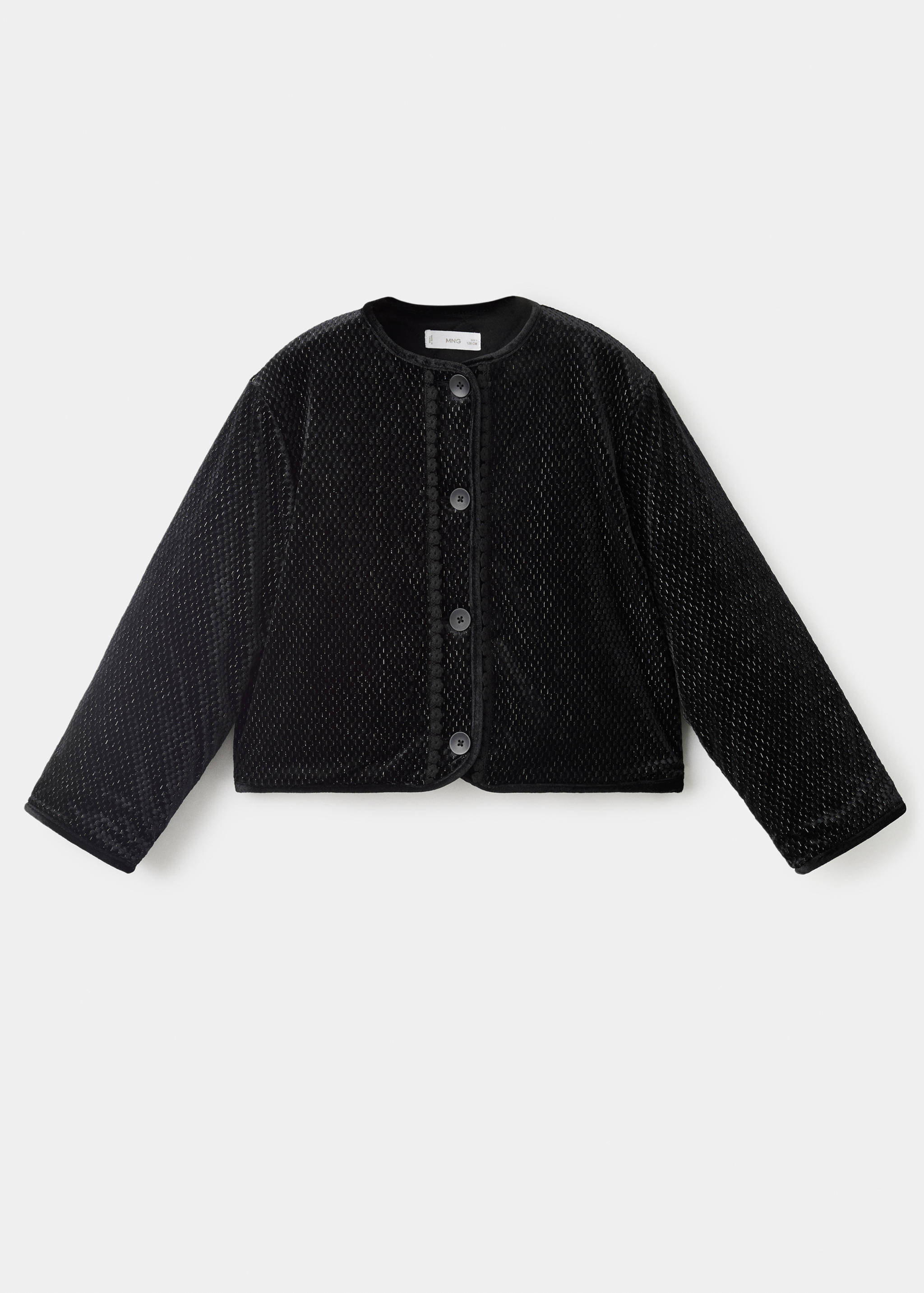 Lurex-Jacke mit Knöpfen - Artikel ohne Model