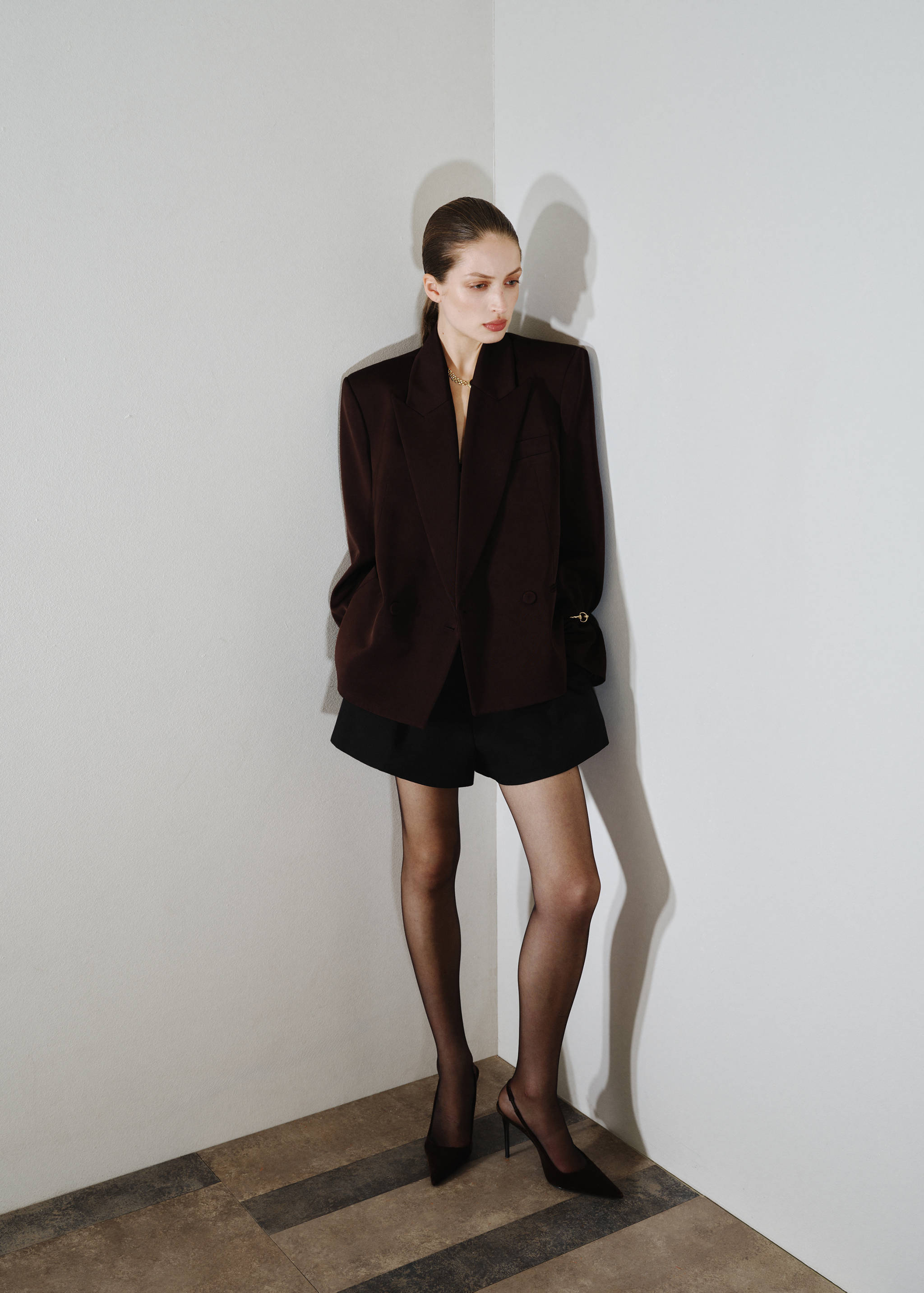 Short taille haute pinces - Plan général