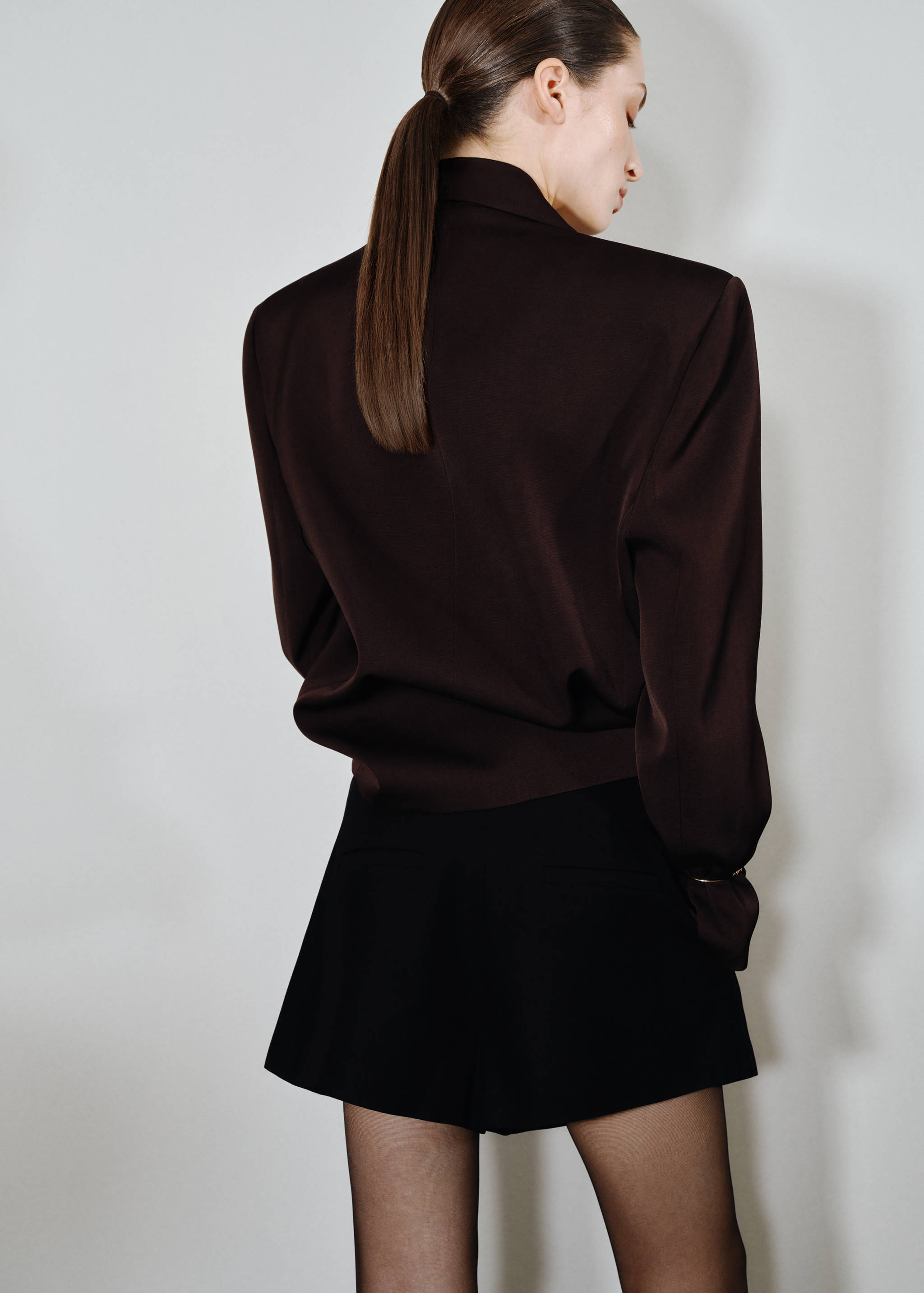 Short taille haute pinces - Verso de l’article