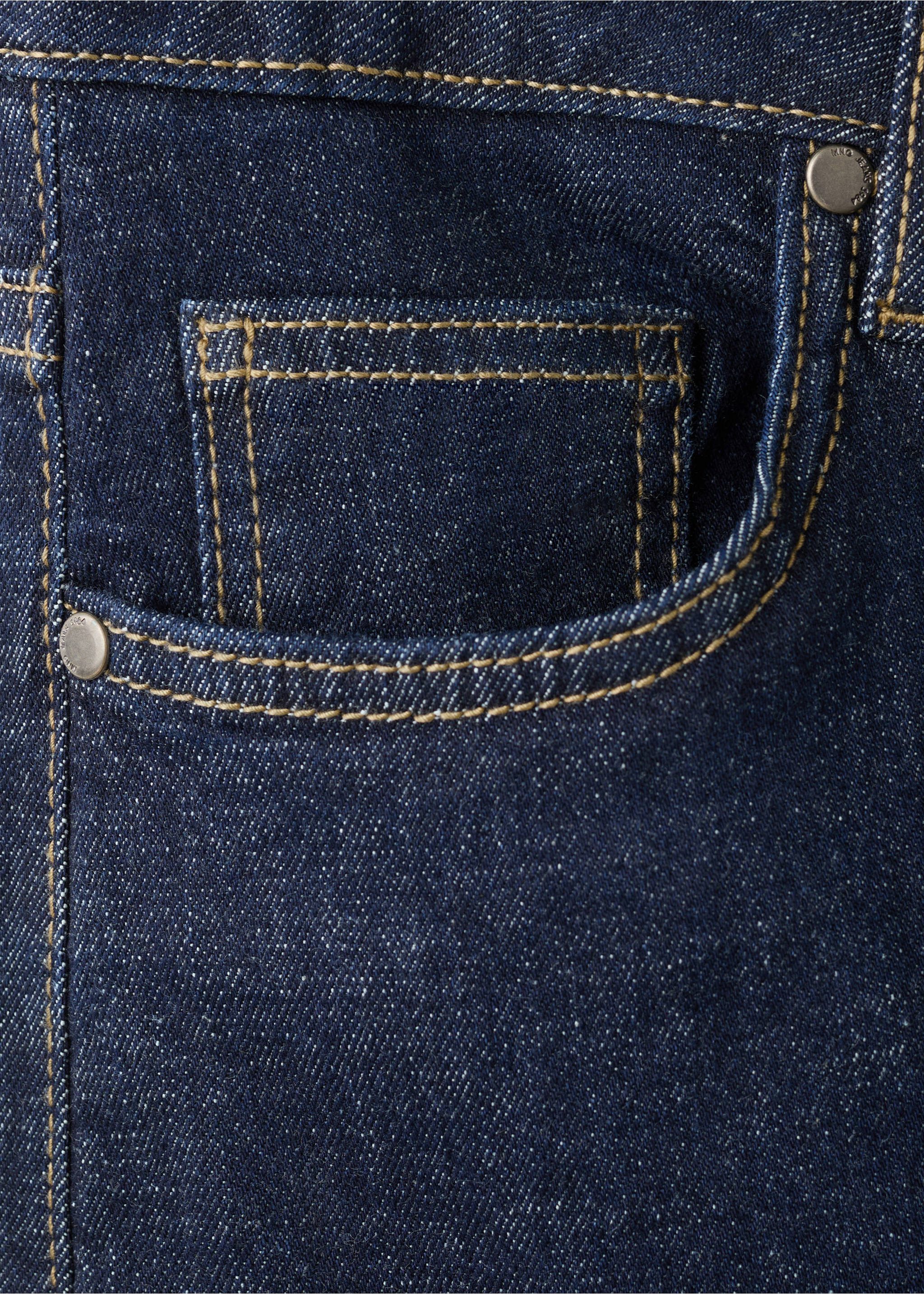 Flared jeans met koorden - Detail van het artikel 0, Open blauw. Ref: 17079119-00.