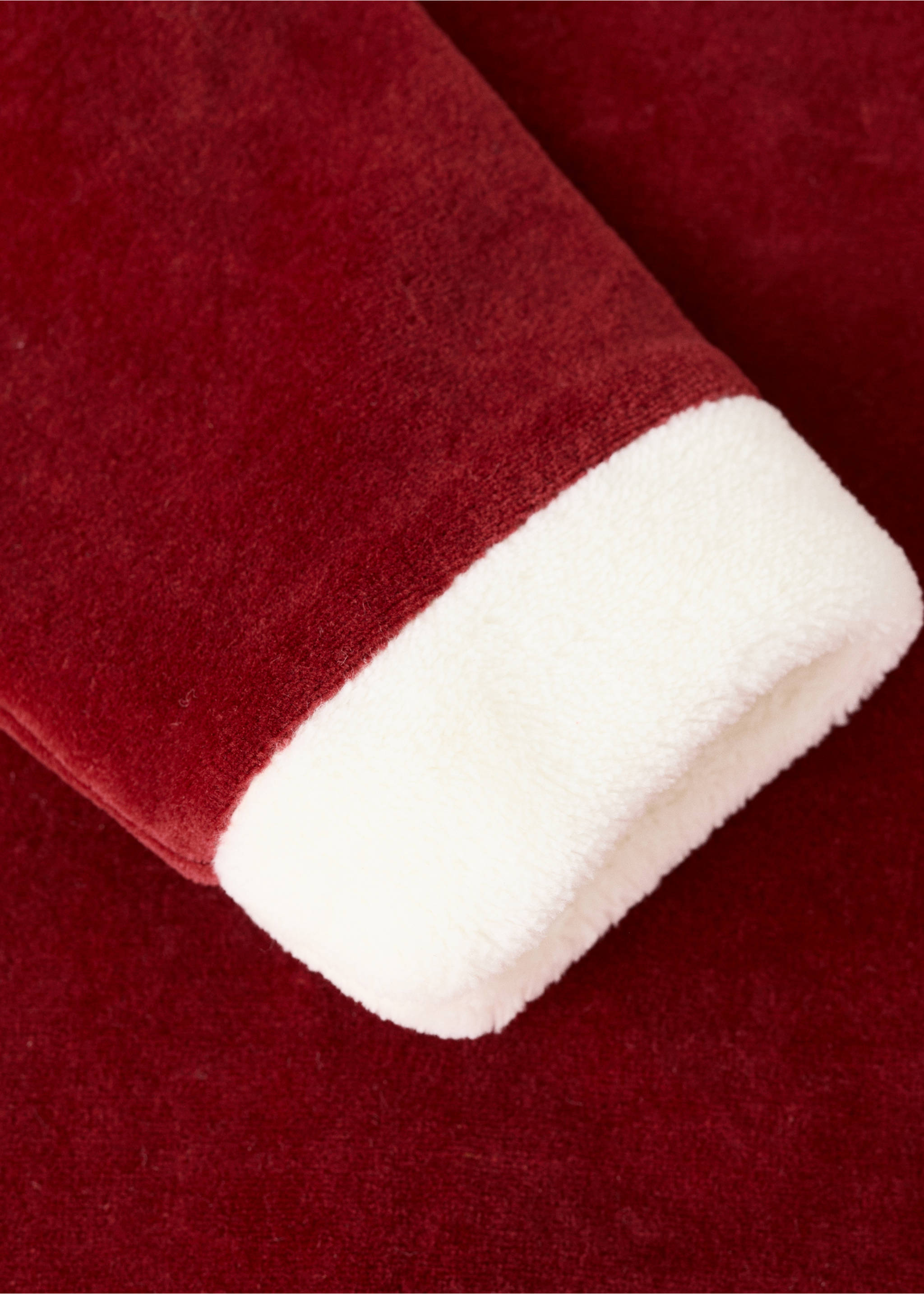Pyjama de Noël en velours de coton pour enfants - Détail de l'article 2, Rouge. Ref: 17079121-00.