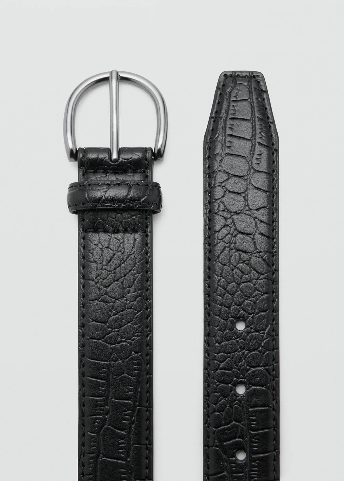 100% beaten leather belt