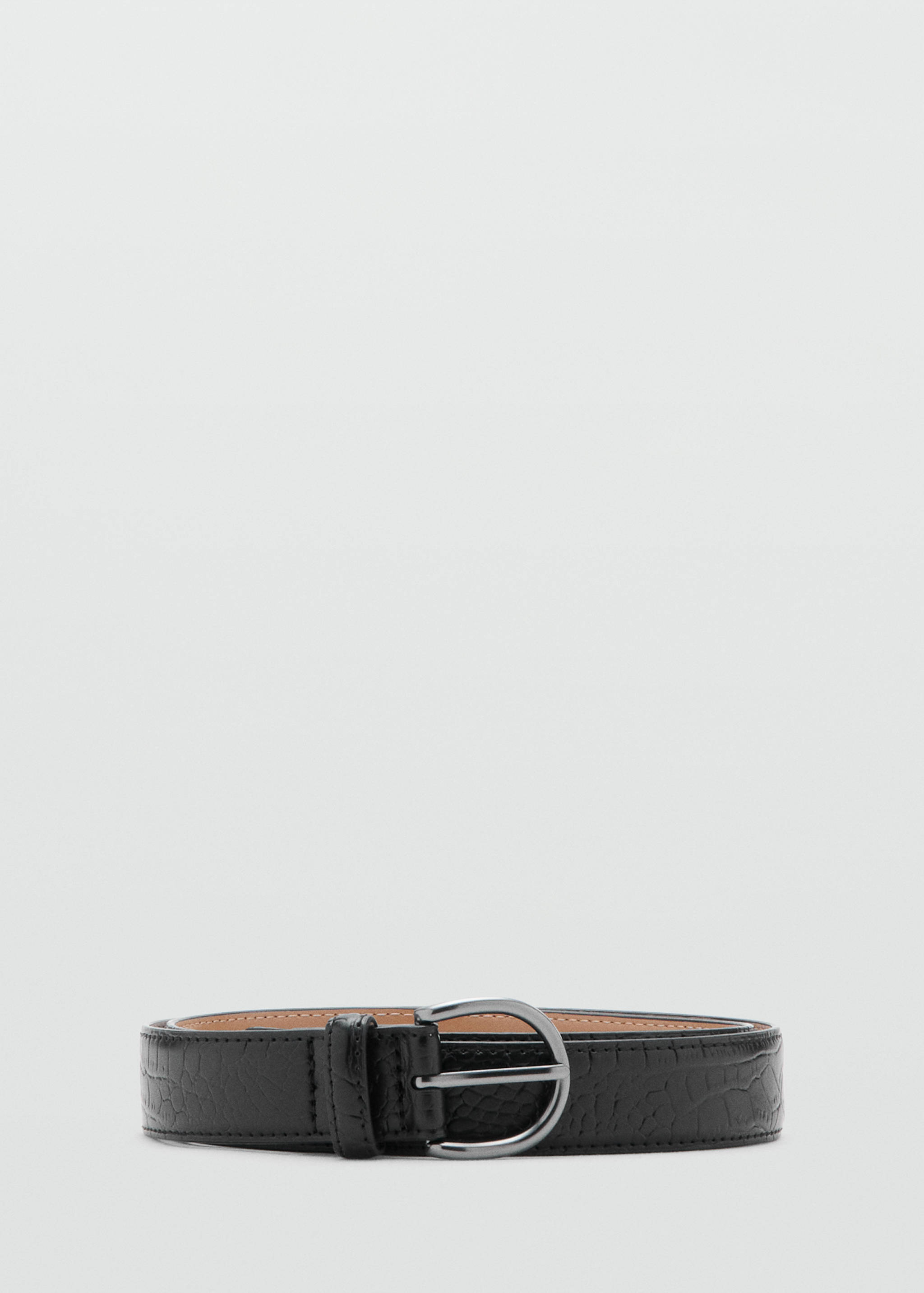 Ceinture 100 % cuir grainé - Article sans modèle