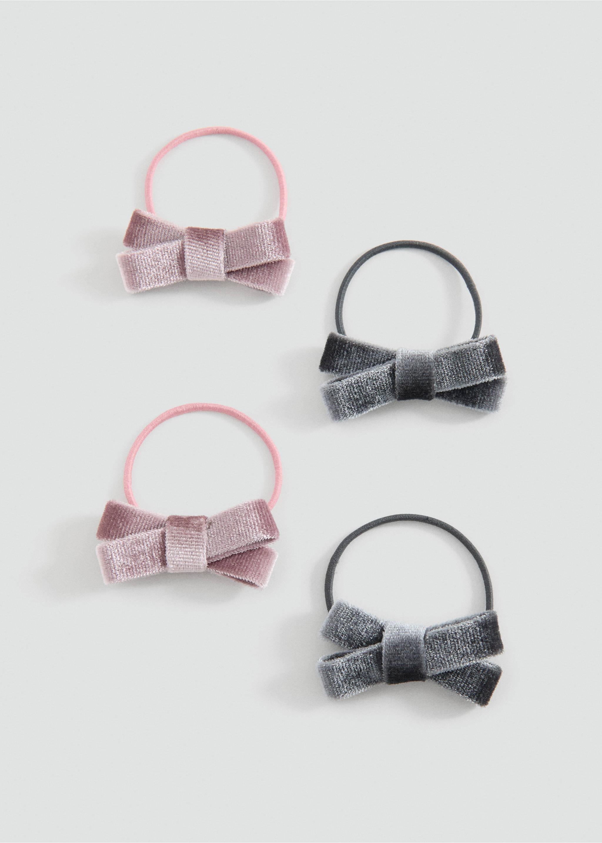 Pack of 4 scrunchies - Article without model, Pale Pink. Ref: 17079210-00.