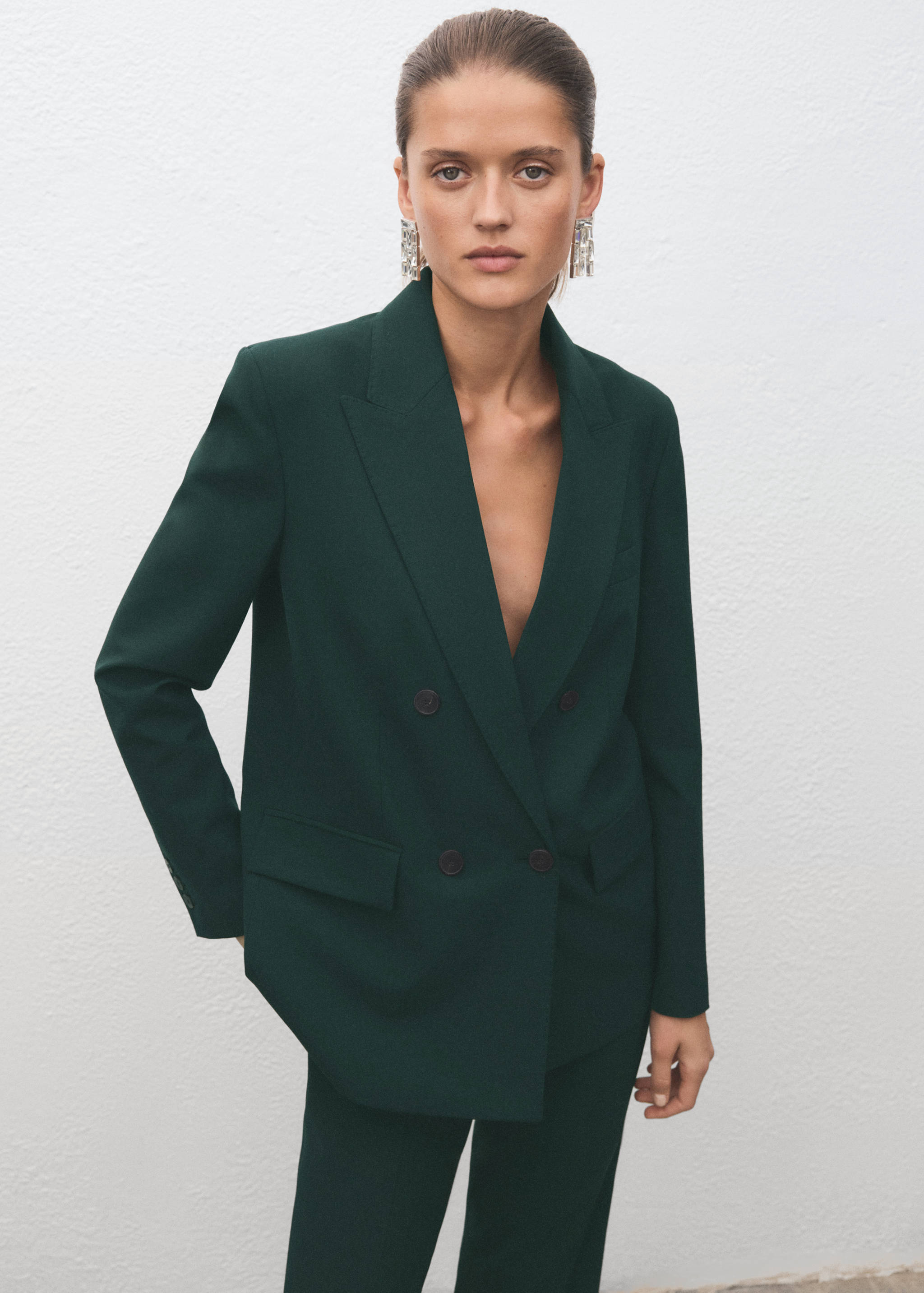Blazer costume double boutonnage - Plan moyen