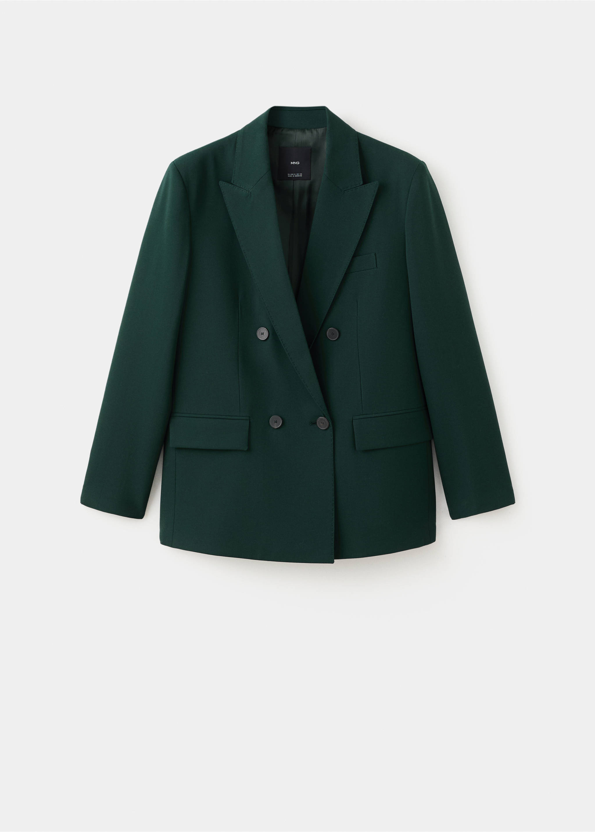 Blazer costume double boutonnage - Article sans modèle, Vert. Ref: 17079211-00.