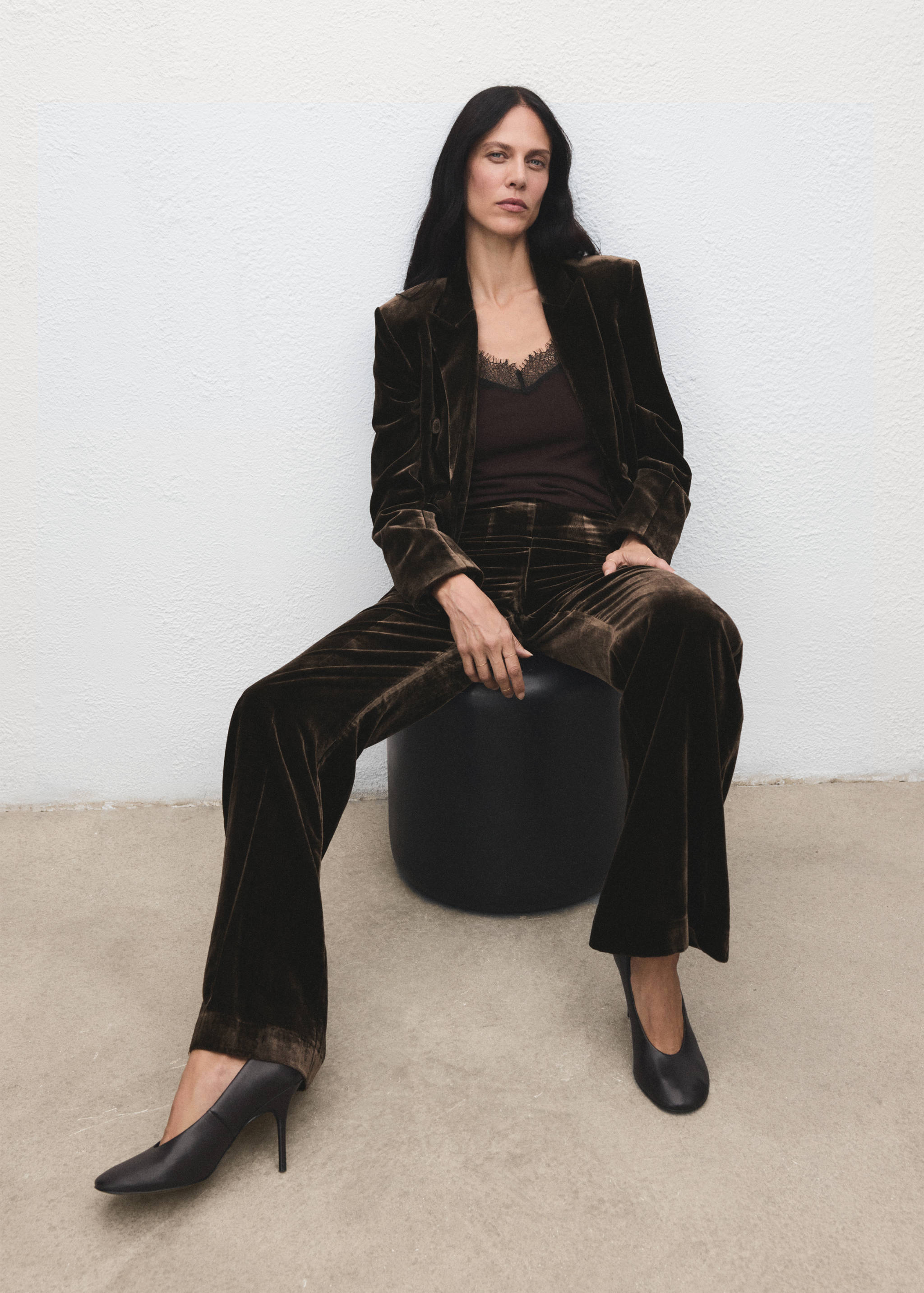 Velvet suit trousers - Details of the article 2