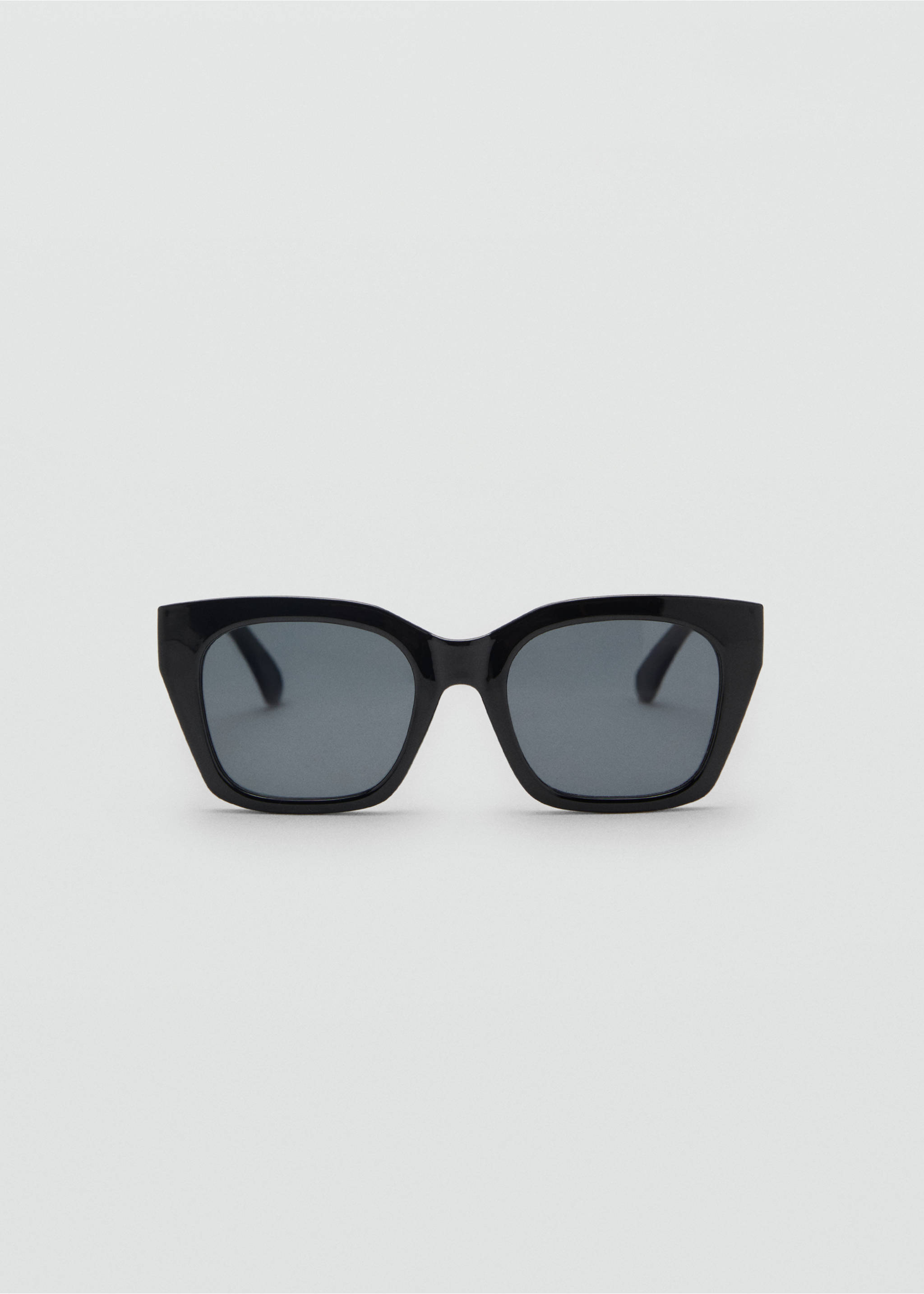 Sonnenbrille mit viereckiger Brillenfassung - Artikel ohne Model, Schwarz. Ref: 17081123-00.