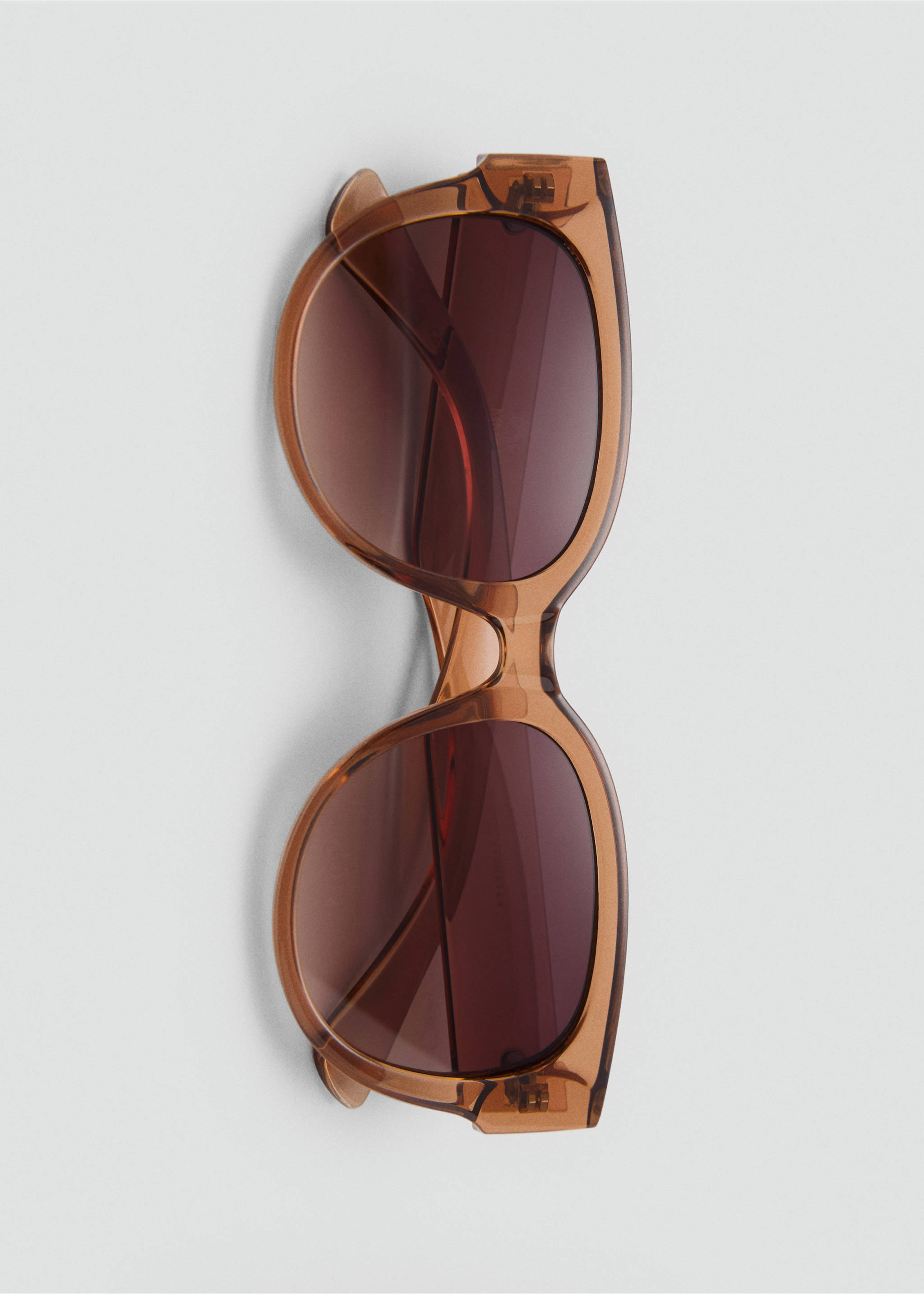Round-framed sunglasses - Details of the article 2, Peach. Ref: 17081124-00.
