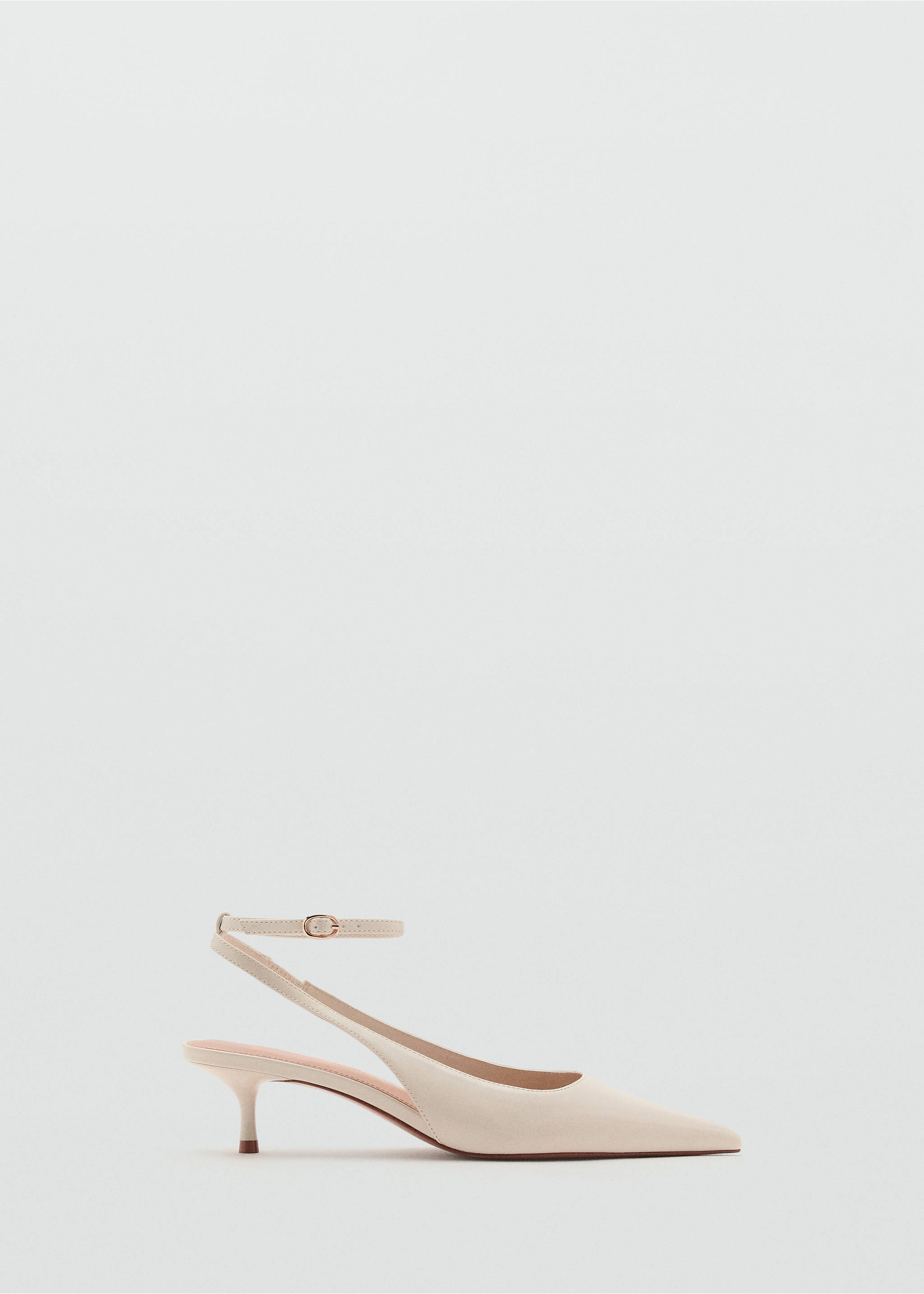 Kitten-heel pointed shoes - Article without model, Beige. Ref: 17081125-00.
