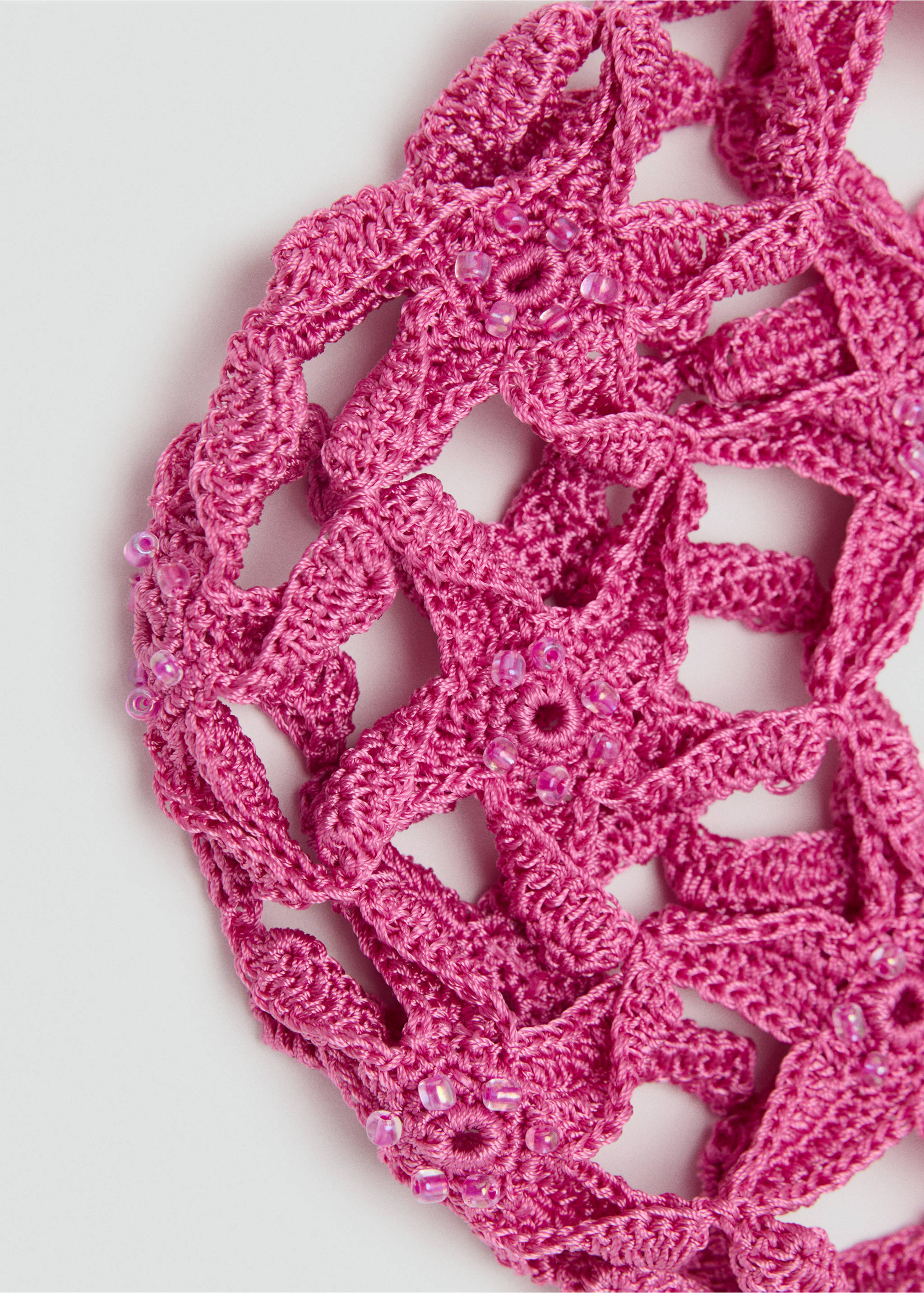 Bob en crochet étoiles - Détail de l'article 1, Rose. Ref: 17081126-00.