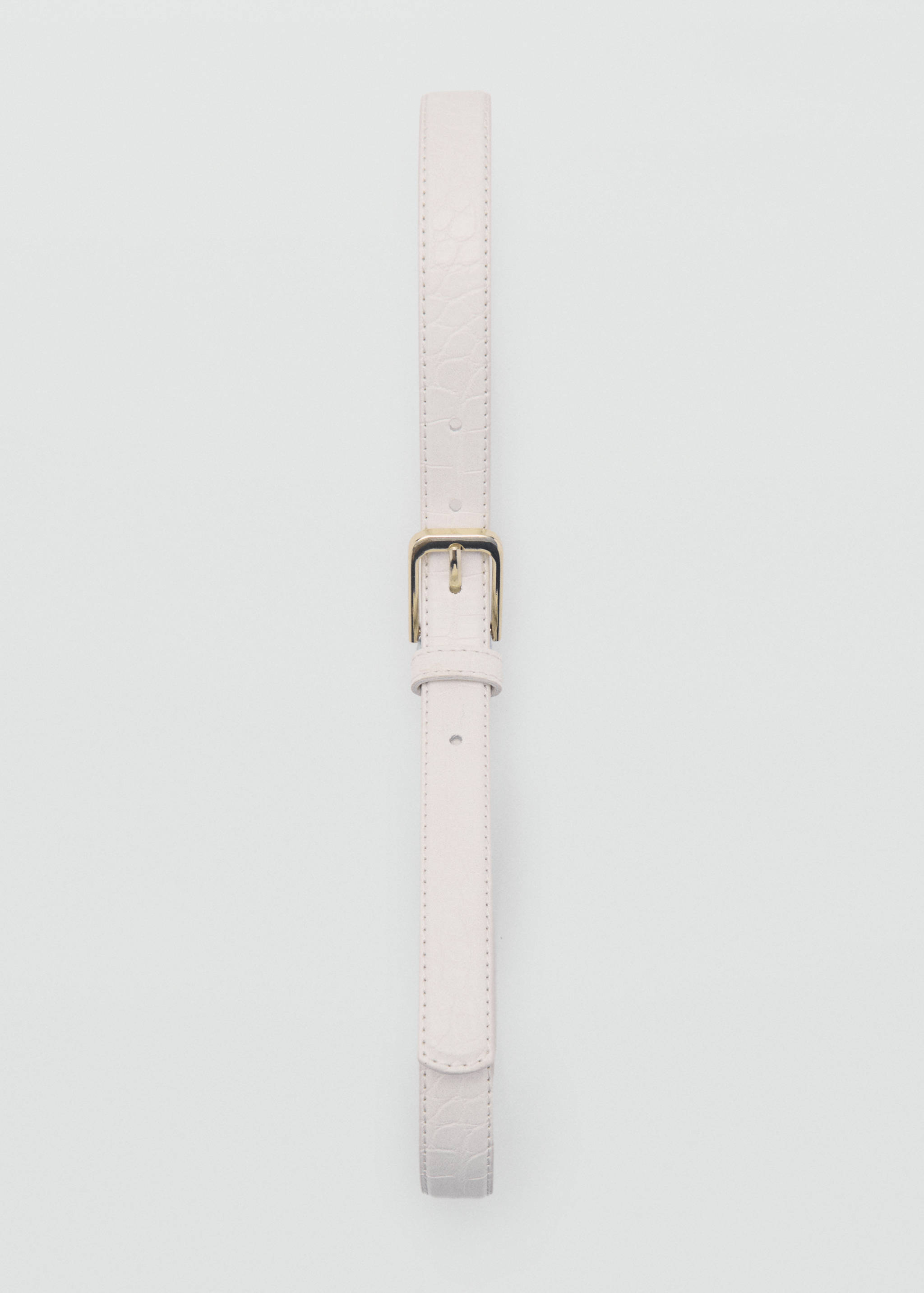 Thin faux crocodile leather belt - Details of the article 2