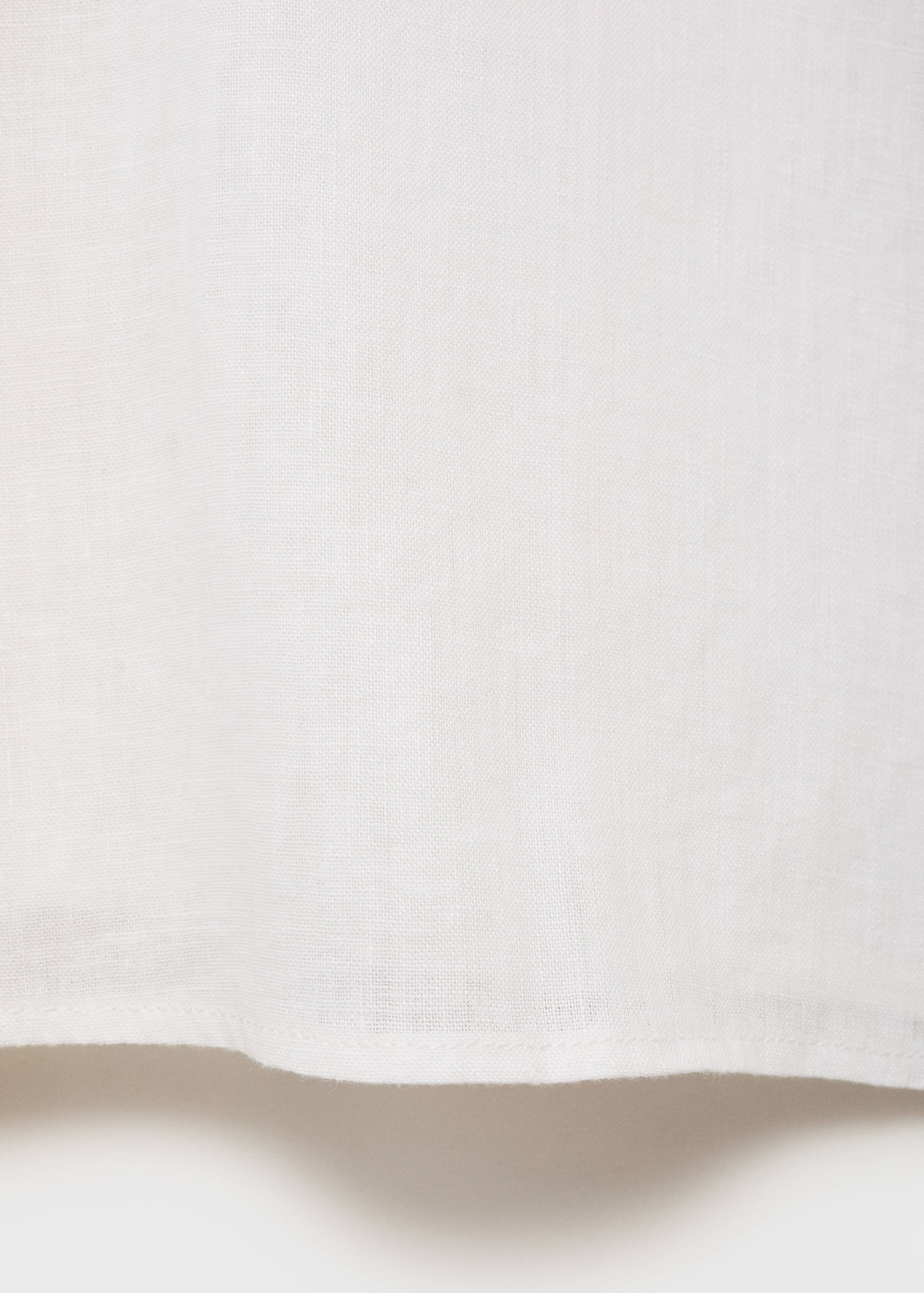 Short sleeve linen-blend shirt - Details of the article 0