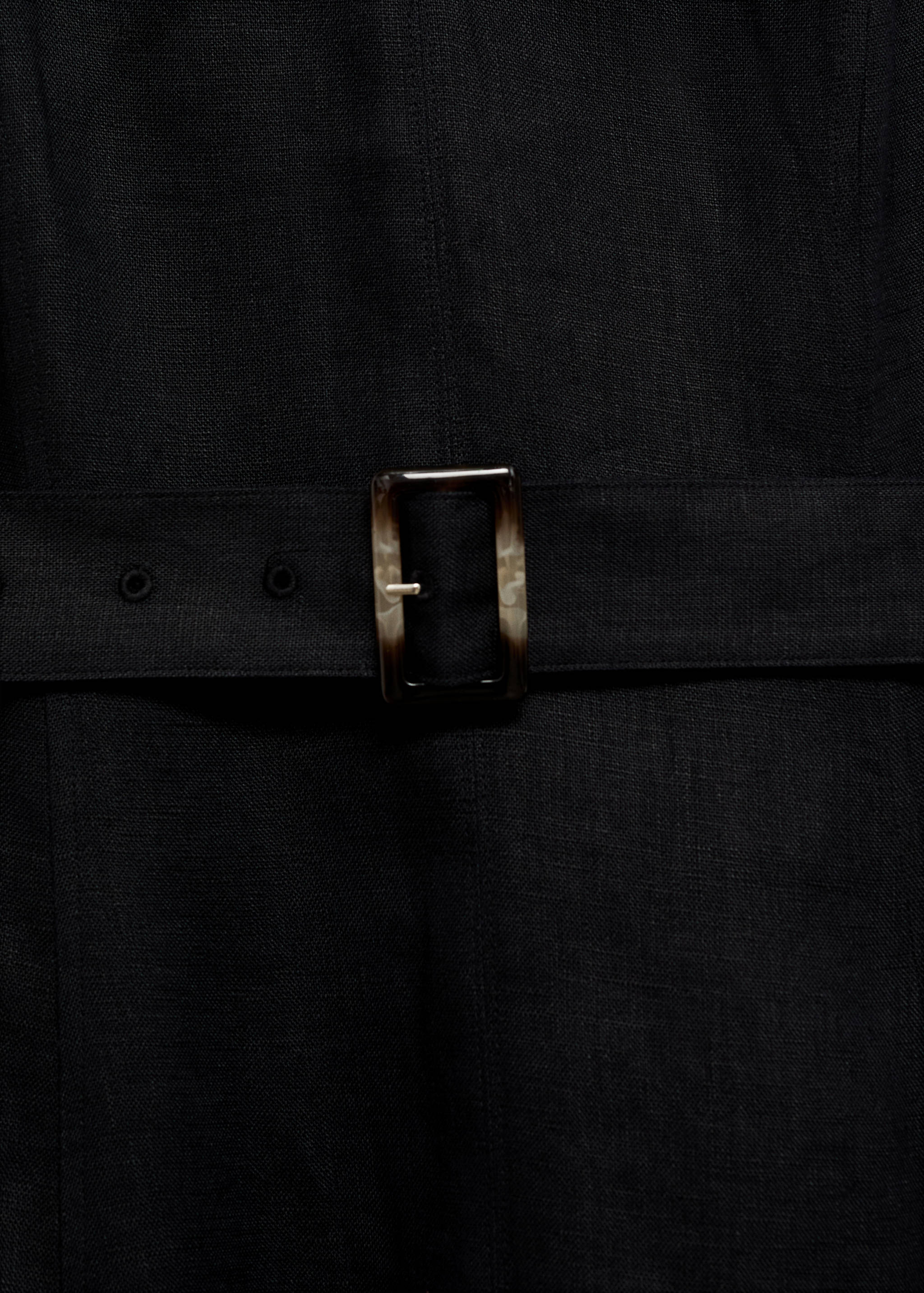 Flared linen dress with belt - Details of the article 8