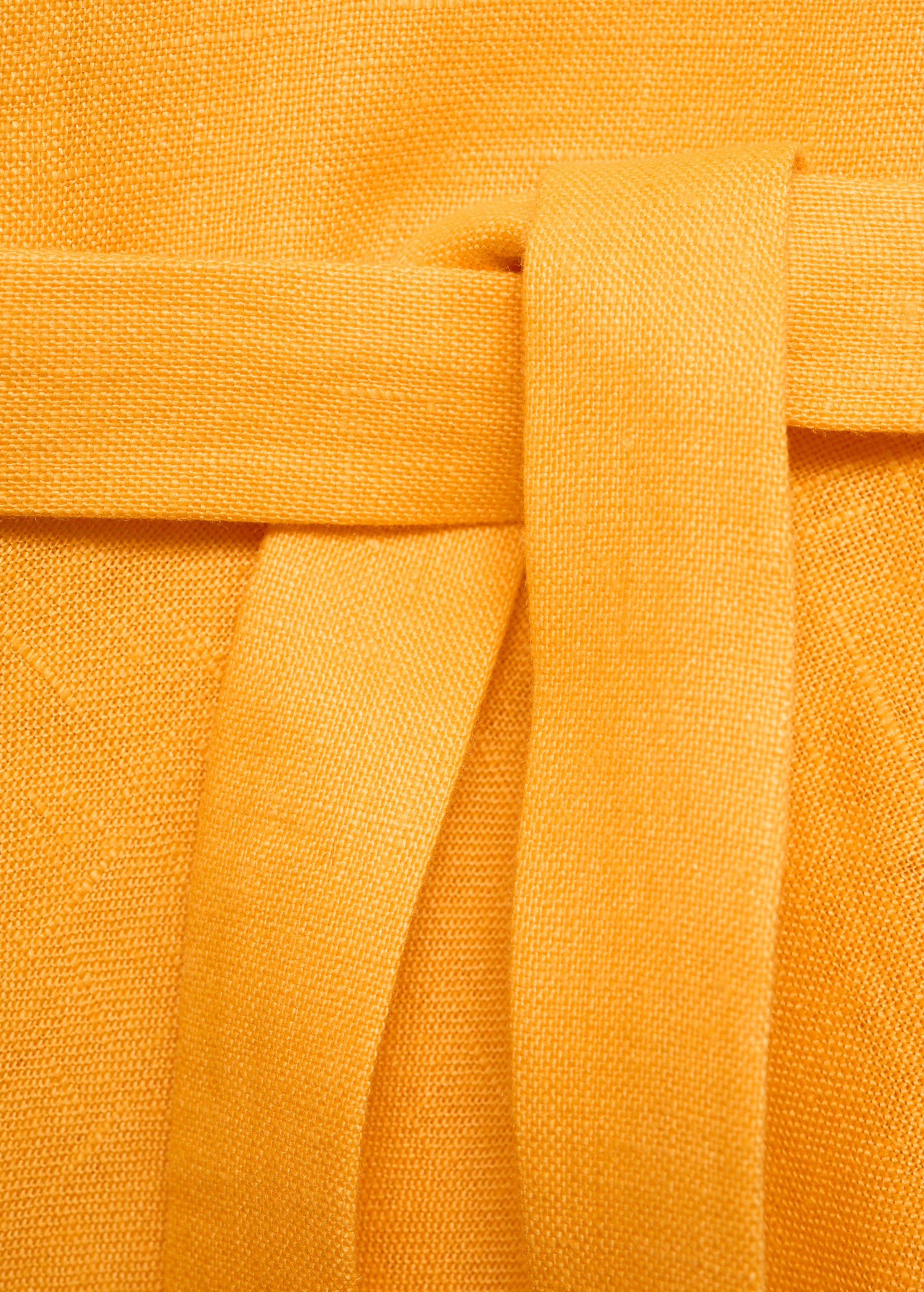 Bow linen-blend dress - Details of the article 8
