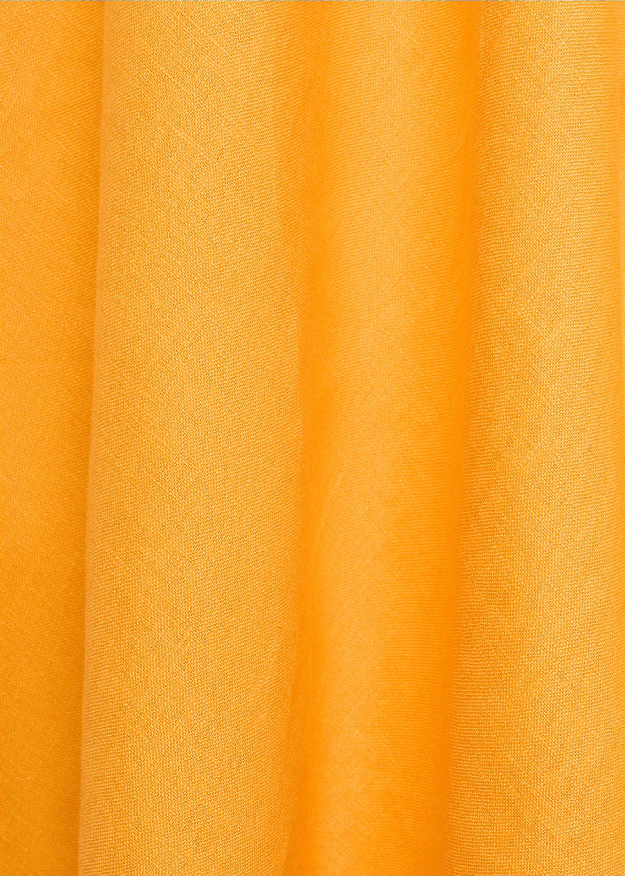 Bow linen-blend dress - Details of the article 0, Orange. Ref: 17081135-00.