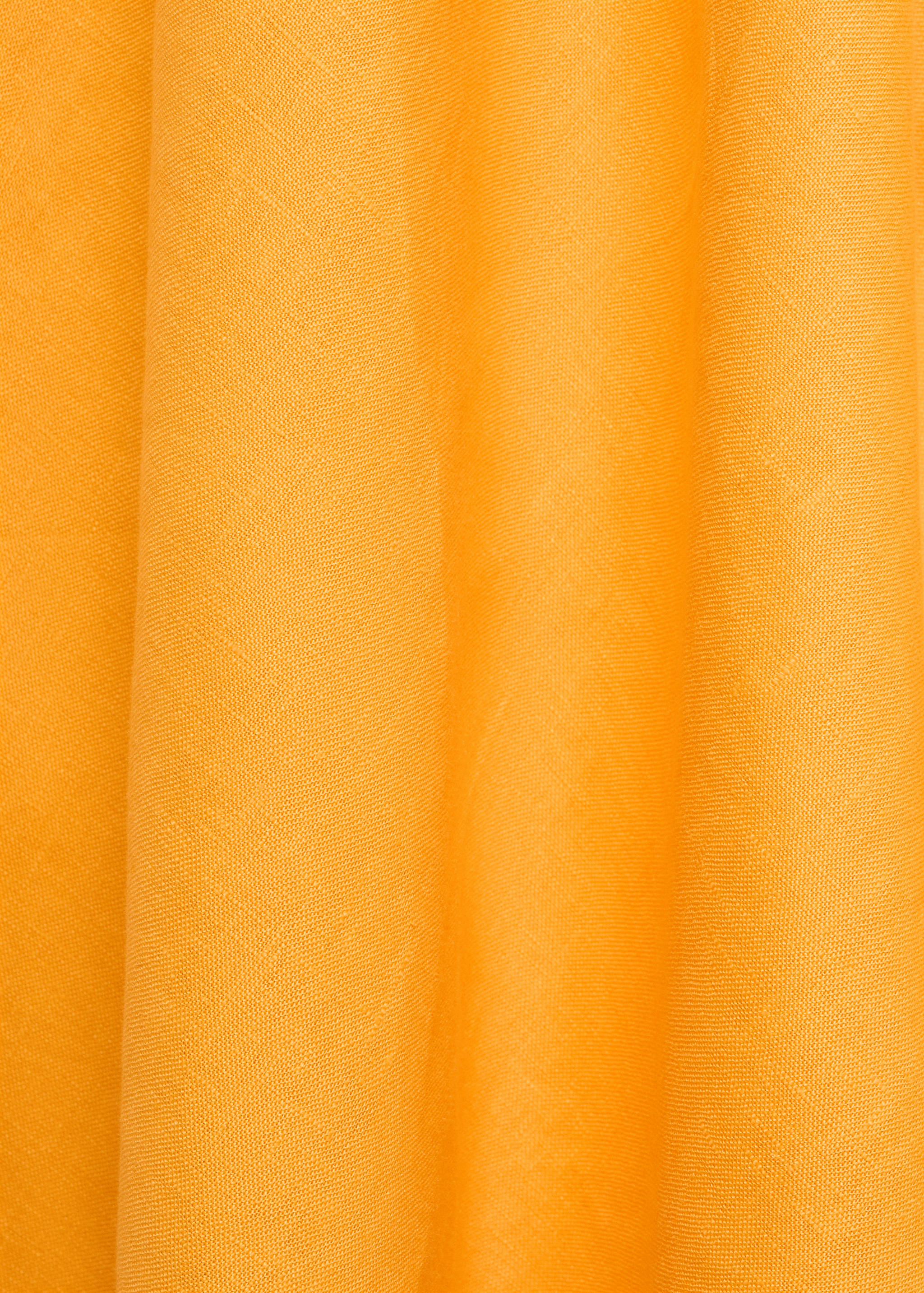 Bow linen-blend dress - Details of the article 0
