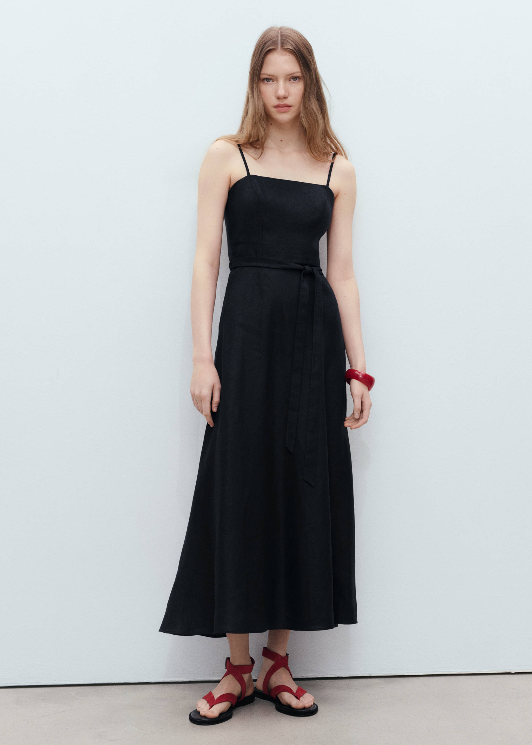 women dresses mango - Long ruffled Dress ice grey line dry Imported Women's MANGO Dresses | Nordstrom
