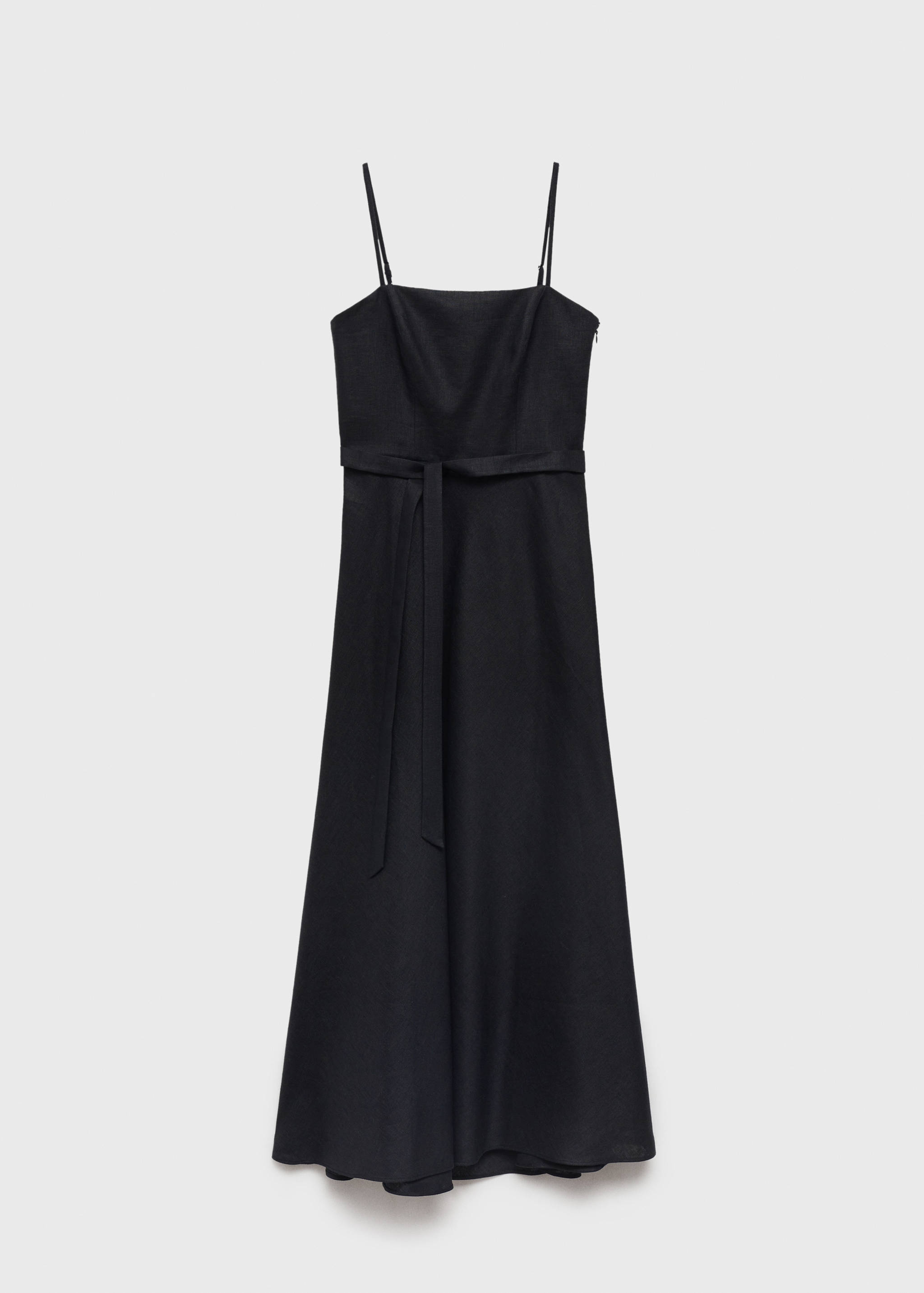 Bow linen-blend dress - Article without model