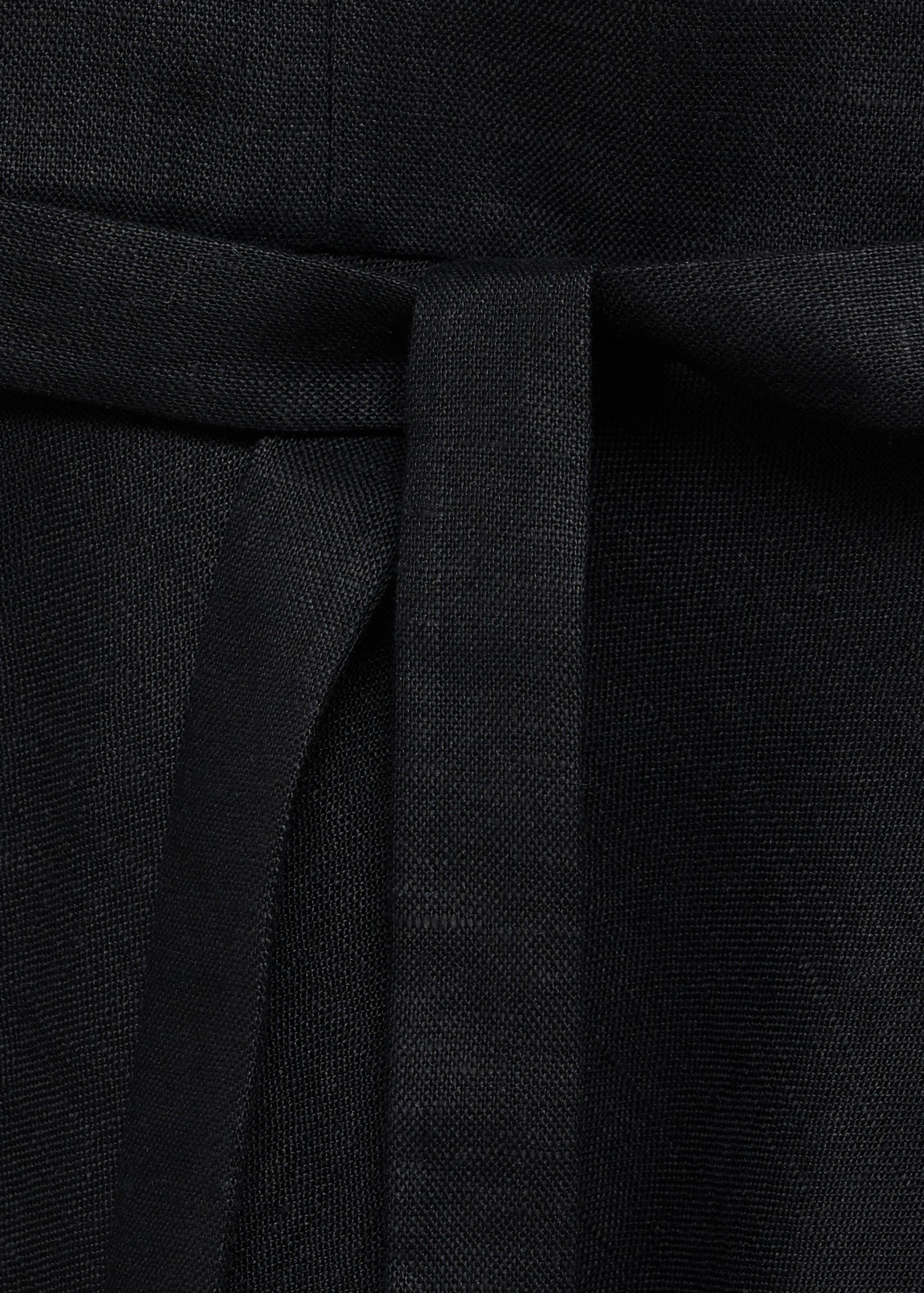 Bow linen-blend dress - Details of the article 8