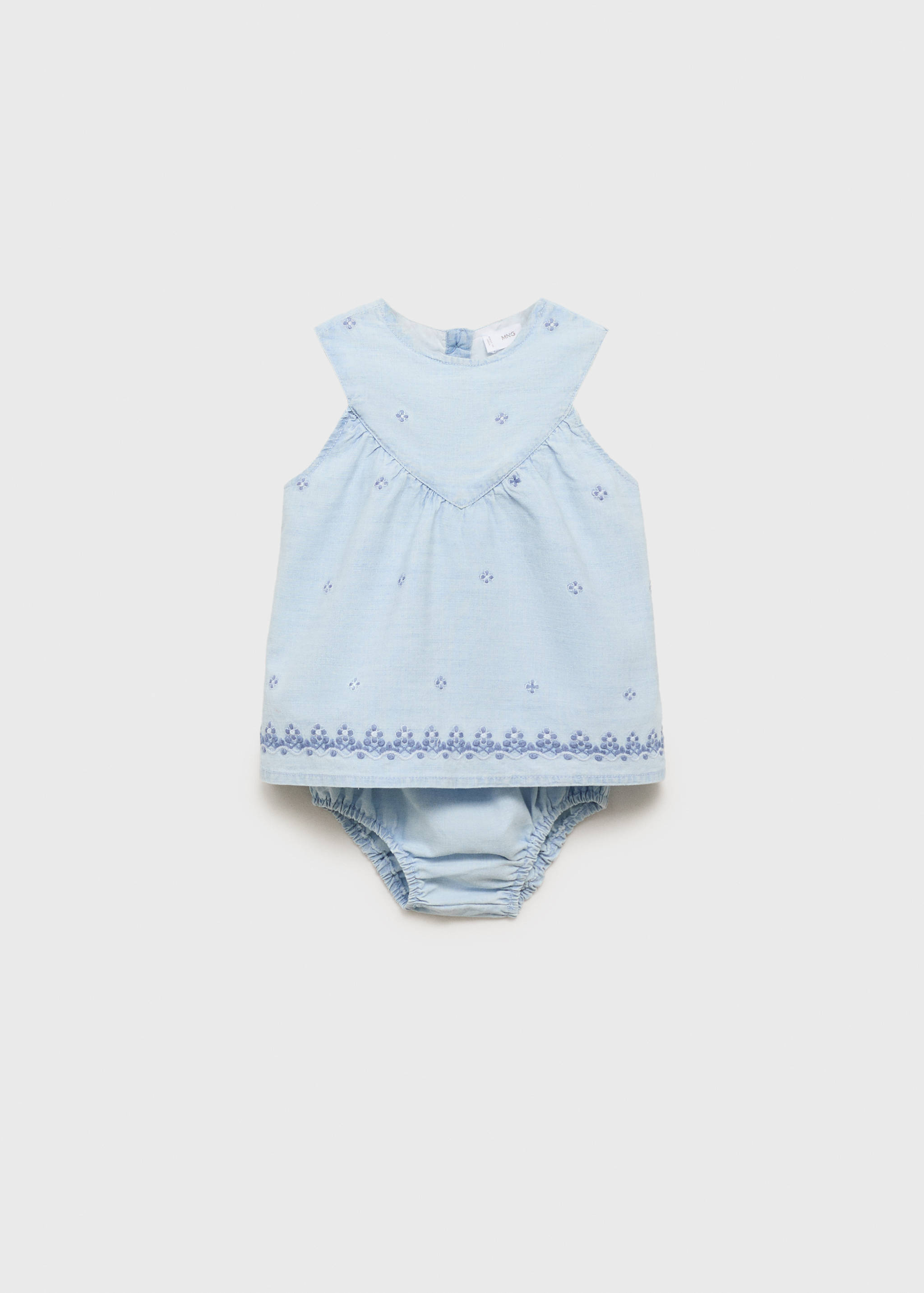 Dress and frog with embroidered details - Article without model