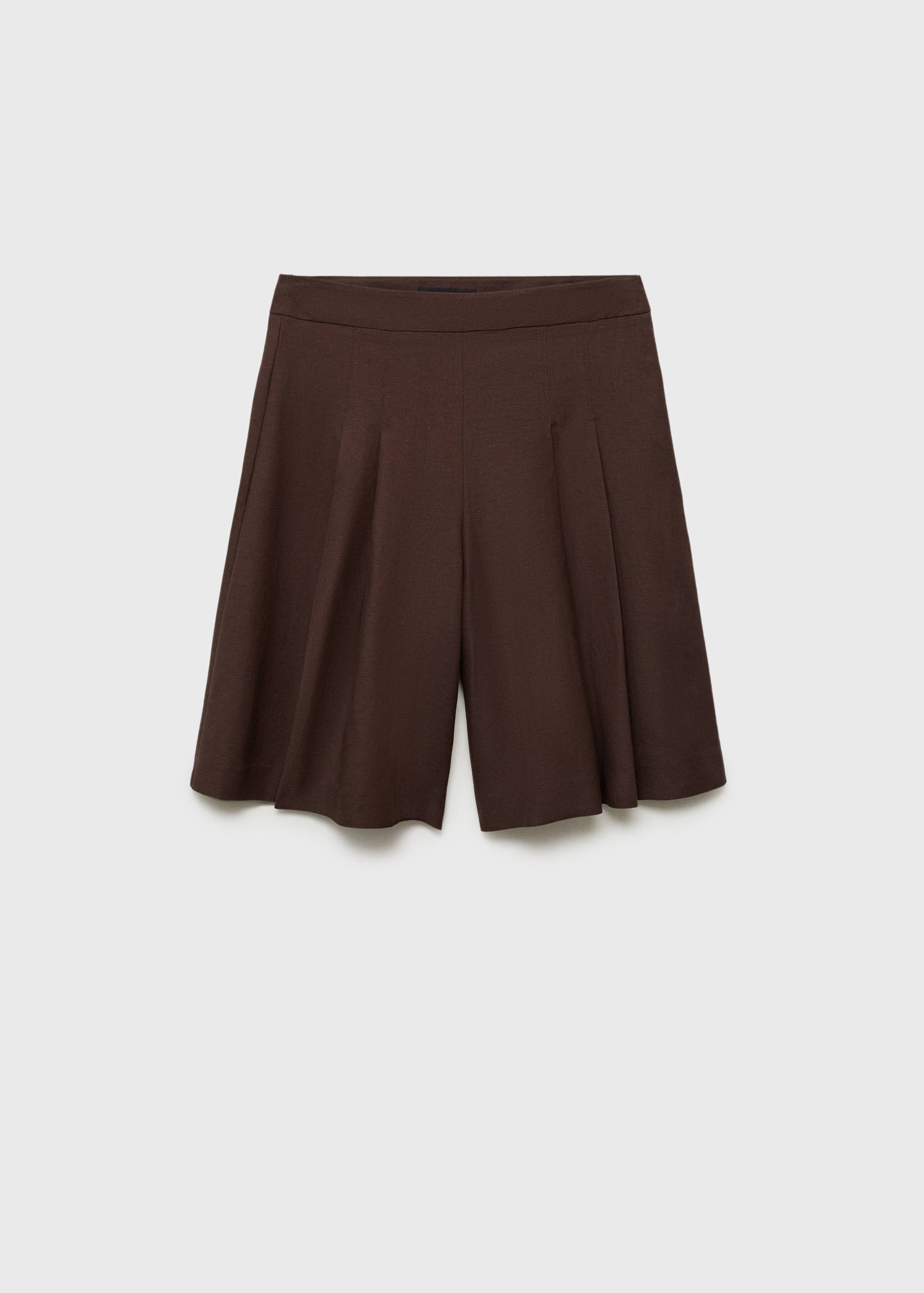 Linen-blend suit bermuda shorts - Article without model