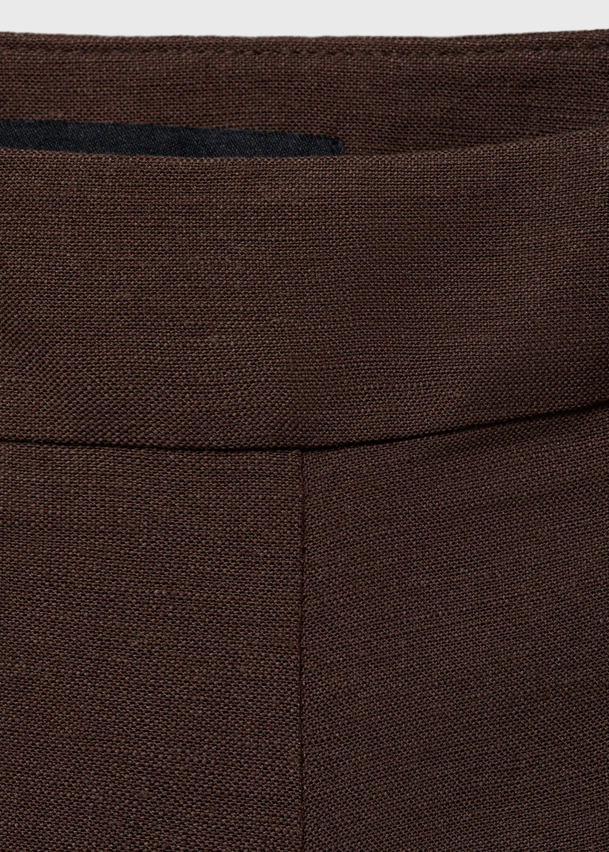 Linen-blend suit bermuda shorts - Details of the article 8