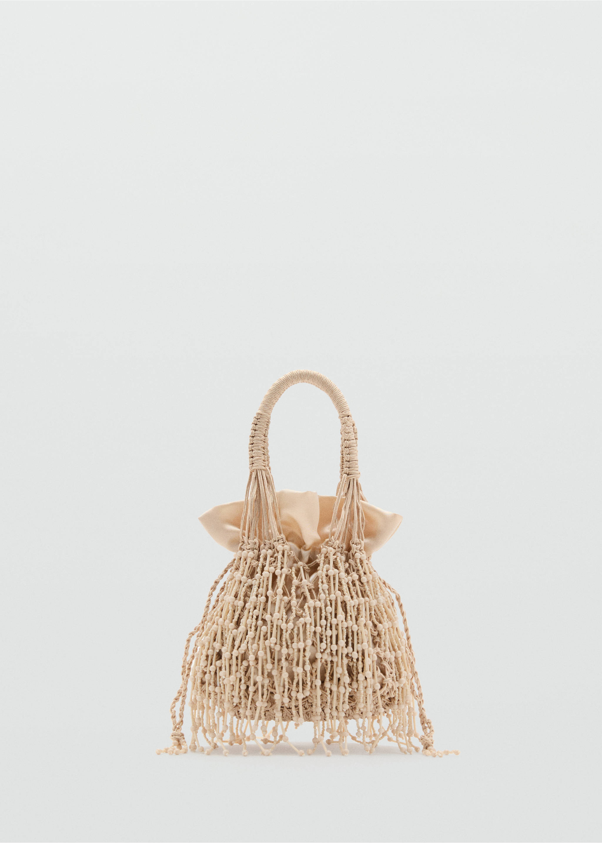Sac à main perles - Article sans modèle, Beige. Ref: 17081142-00.