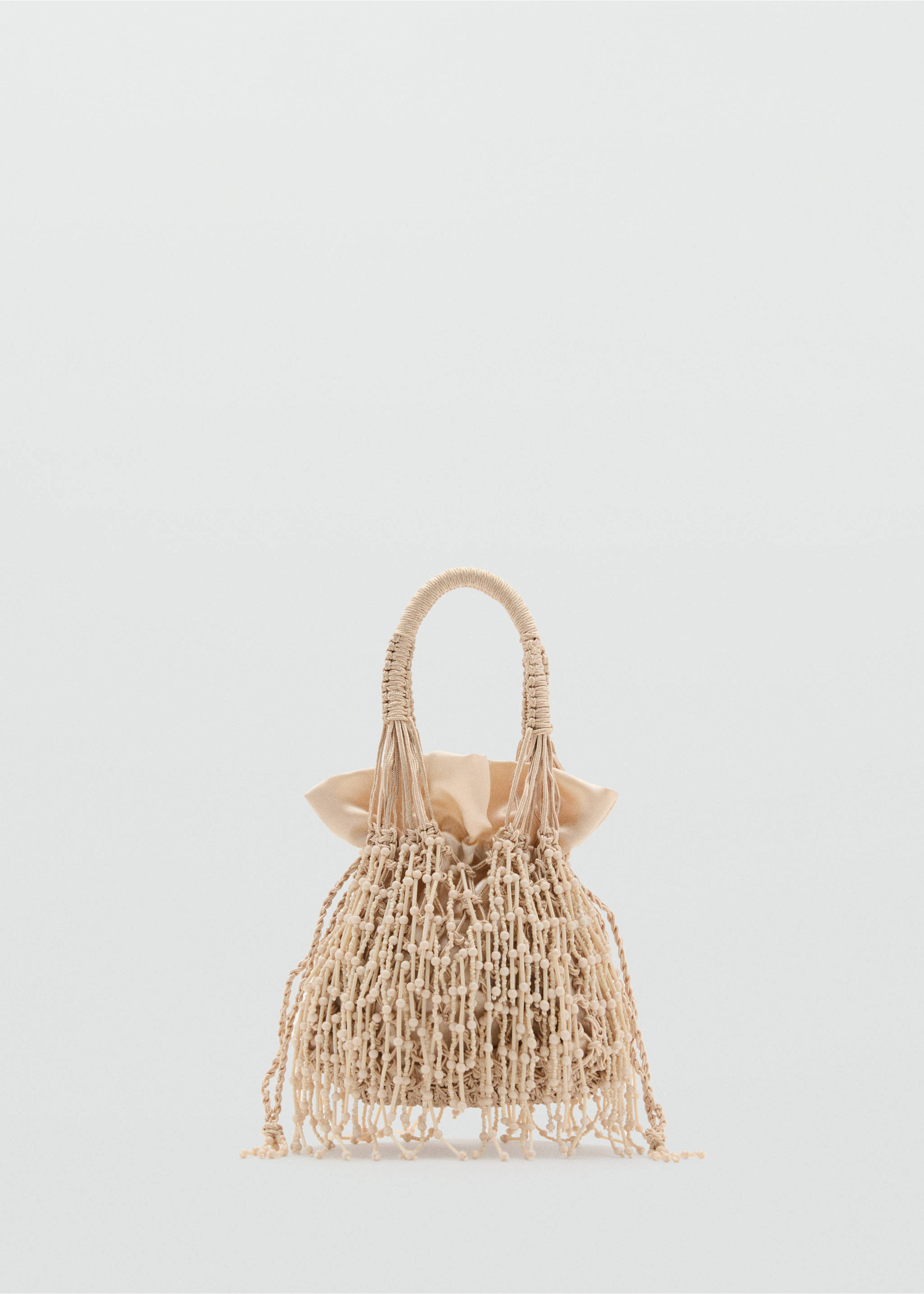 Sac à main perles - Article sans modèle, Beige. Ref: 17081142-00.