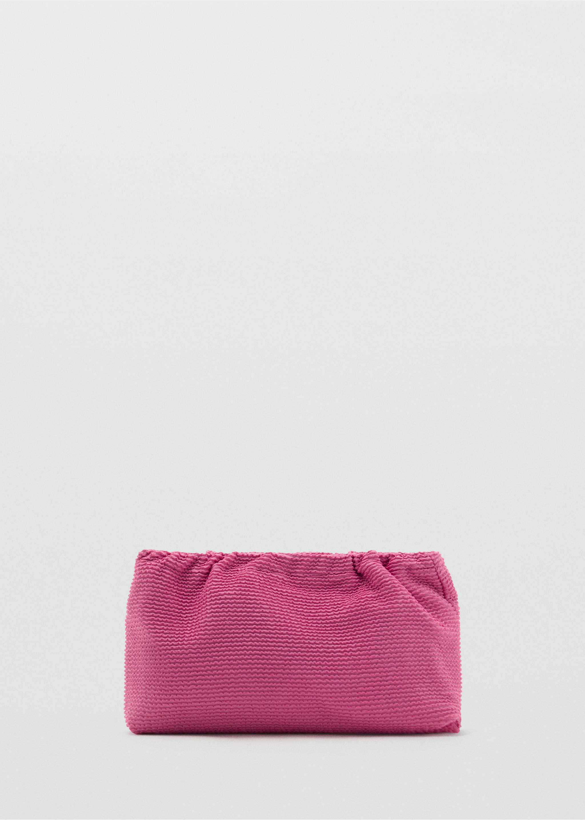 Ribbed toiletry bag - Article without model, Fuchsia. Ref: 17081143-00.