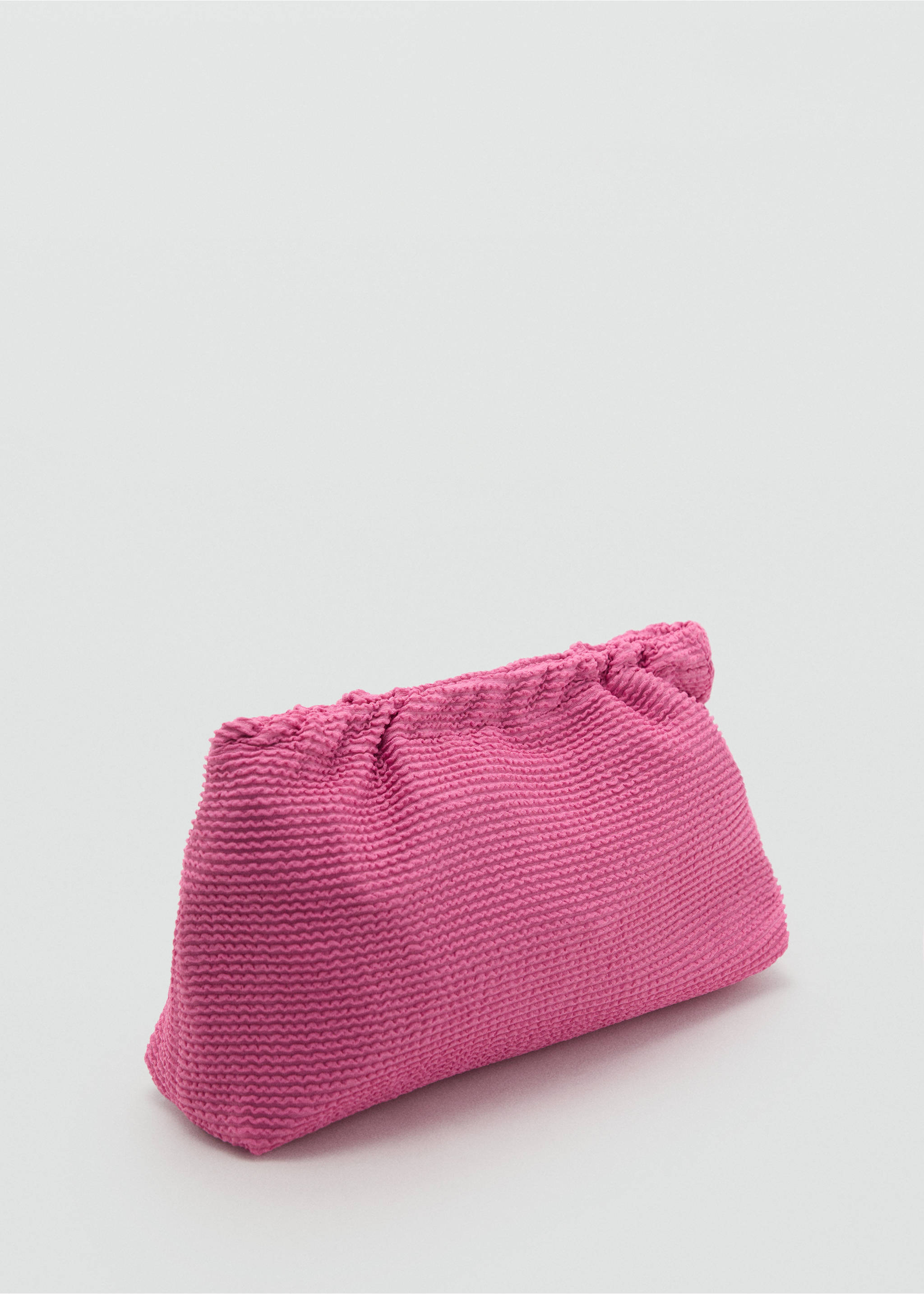 Ribbed toiletry bag - Medium plane, Fuchsia. Ref: 17081143-00.