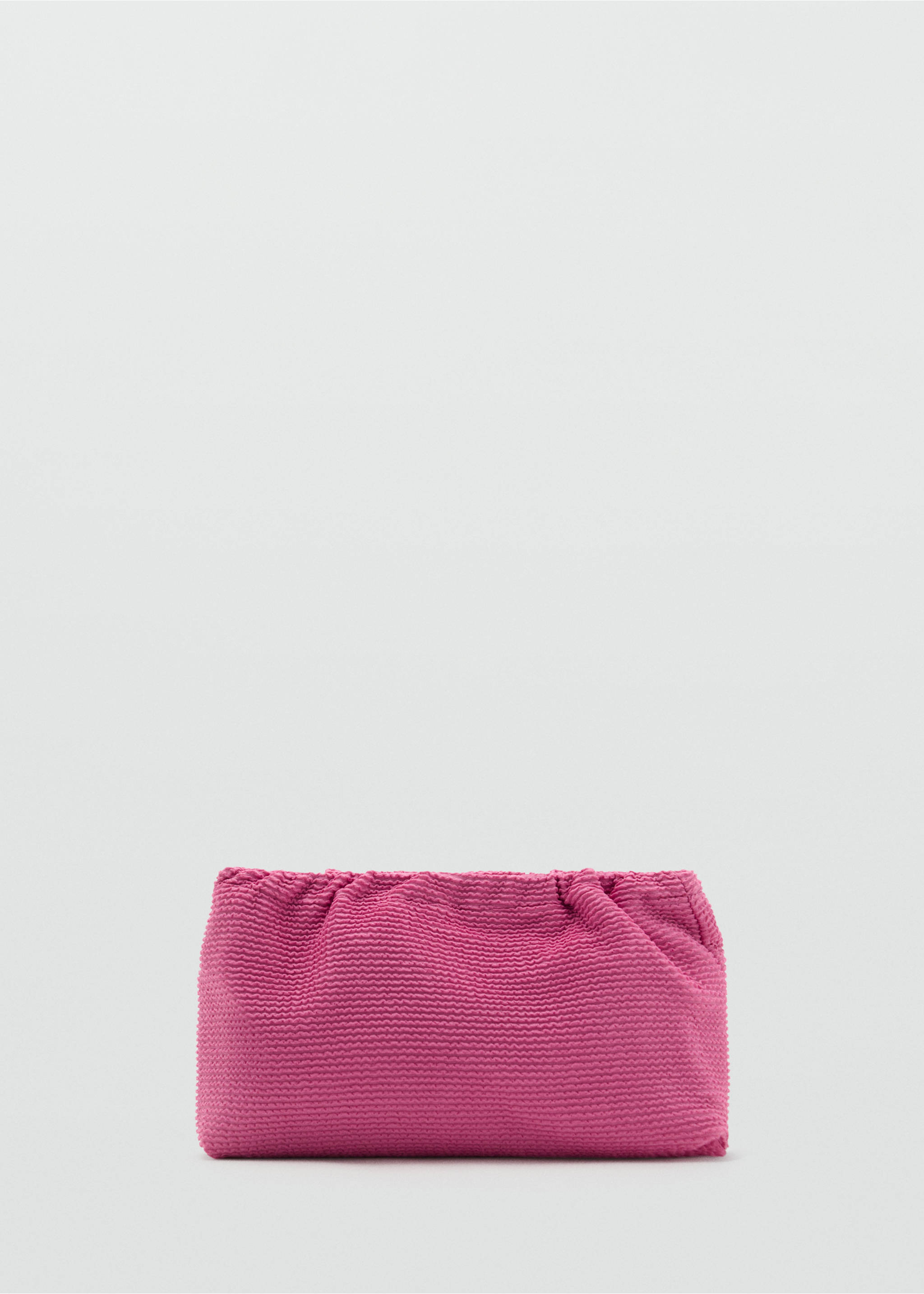 Ribbed toiletry bag - Article without model, Fuchsia. Ref: 17081143-00.
