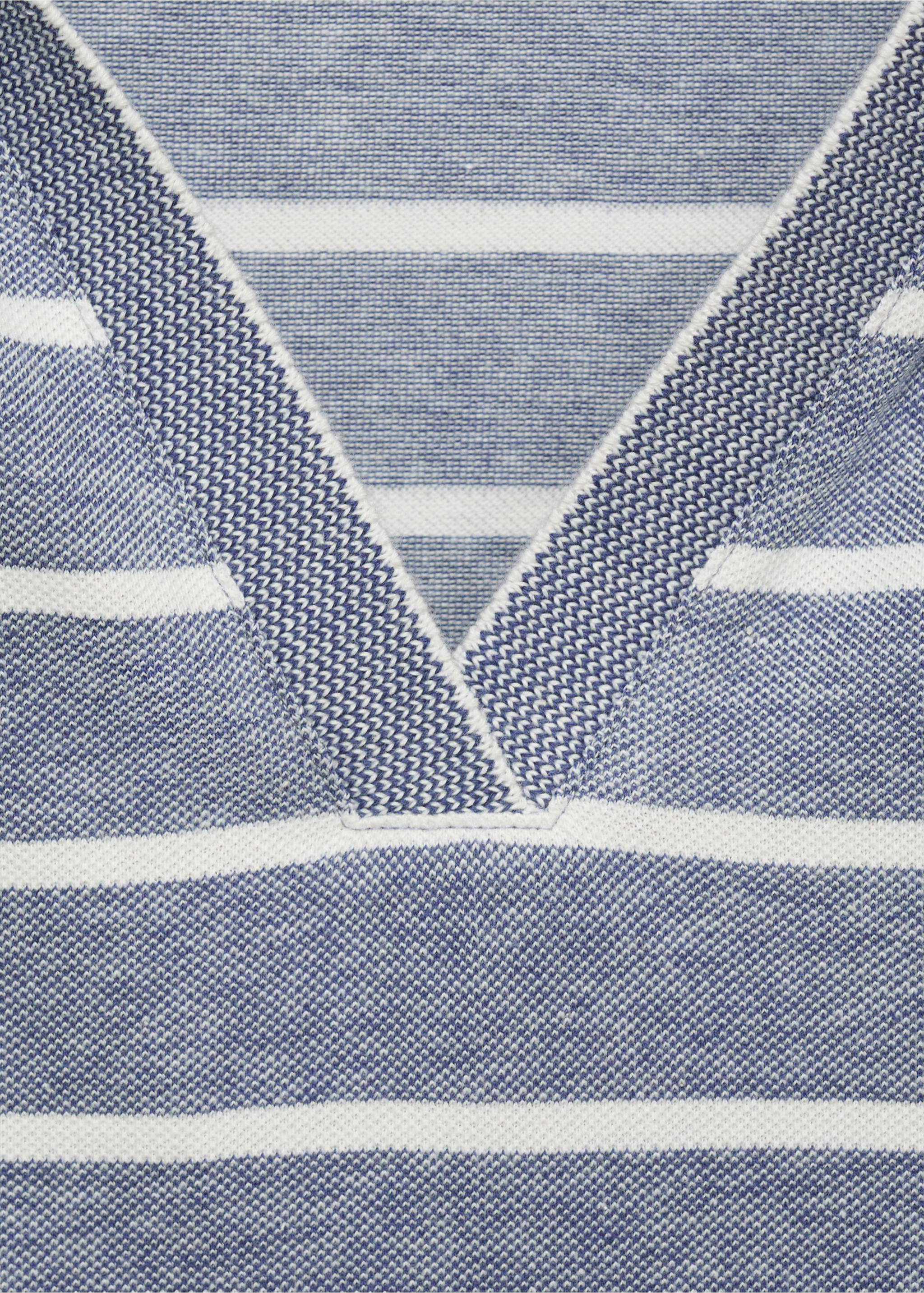 Polo-style strappy dress - Details of the article 8, Blue. Ref: 17081144-00.