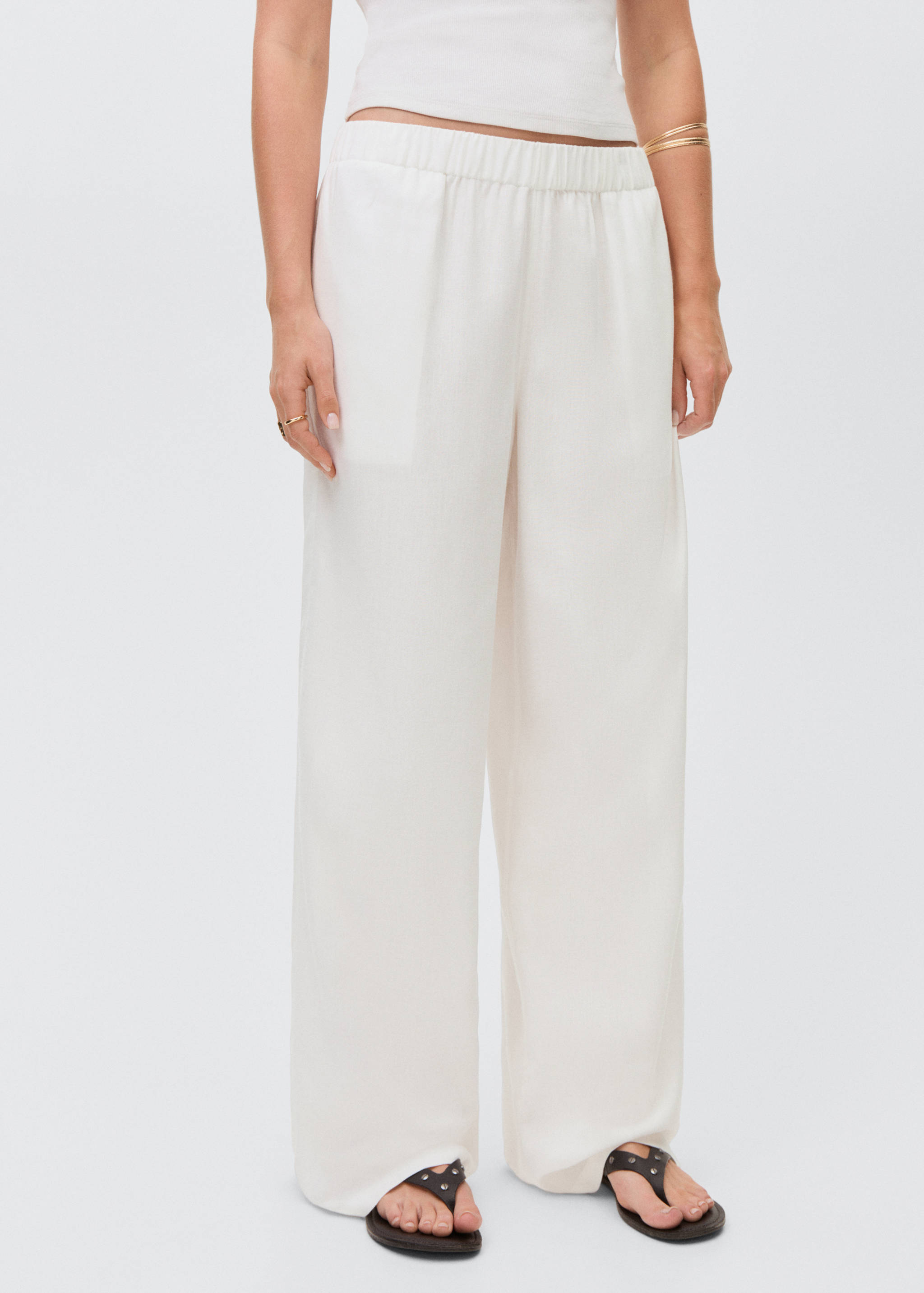 Cotton jogger-style trousers - Details of the article 6