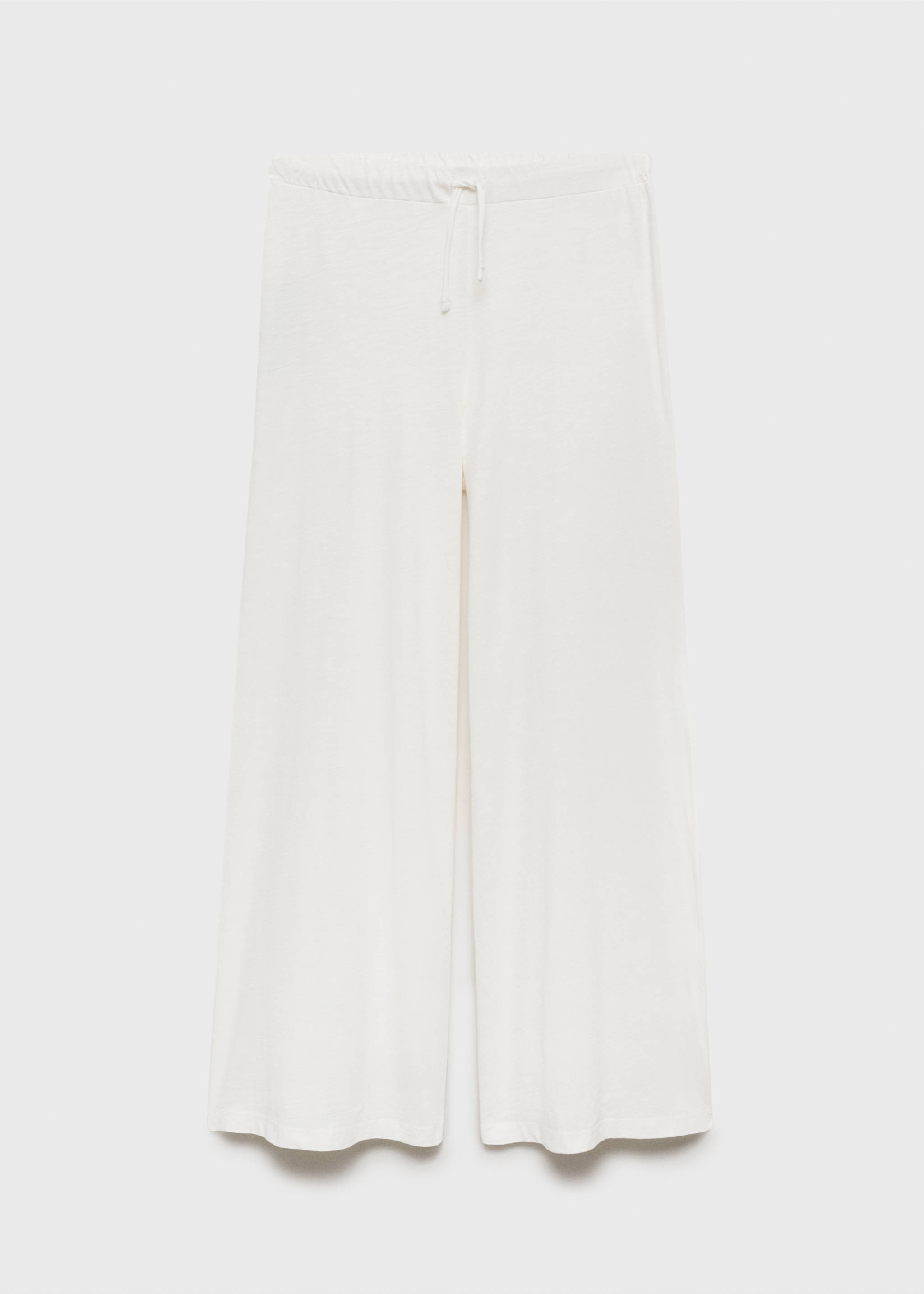Jogger-Hose aus Baumwolle - Artikel ohne Model, Cremeweiß. Ref: 17081145-00.