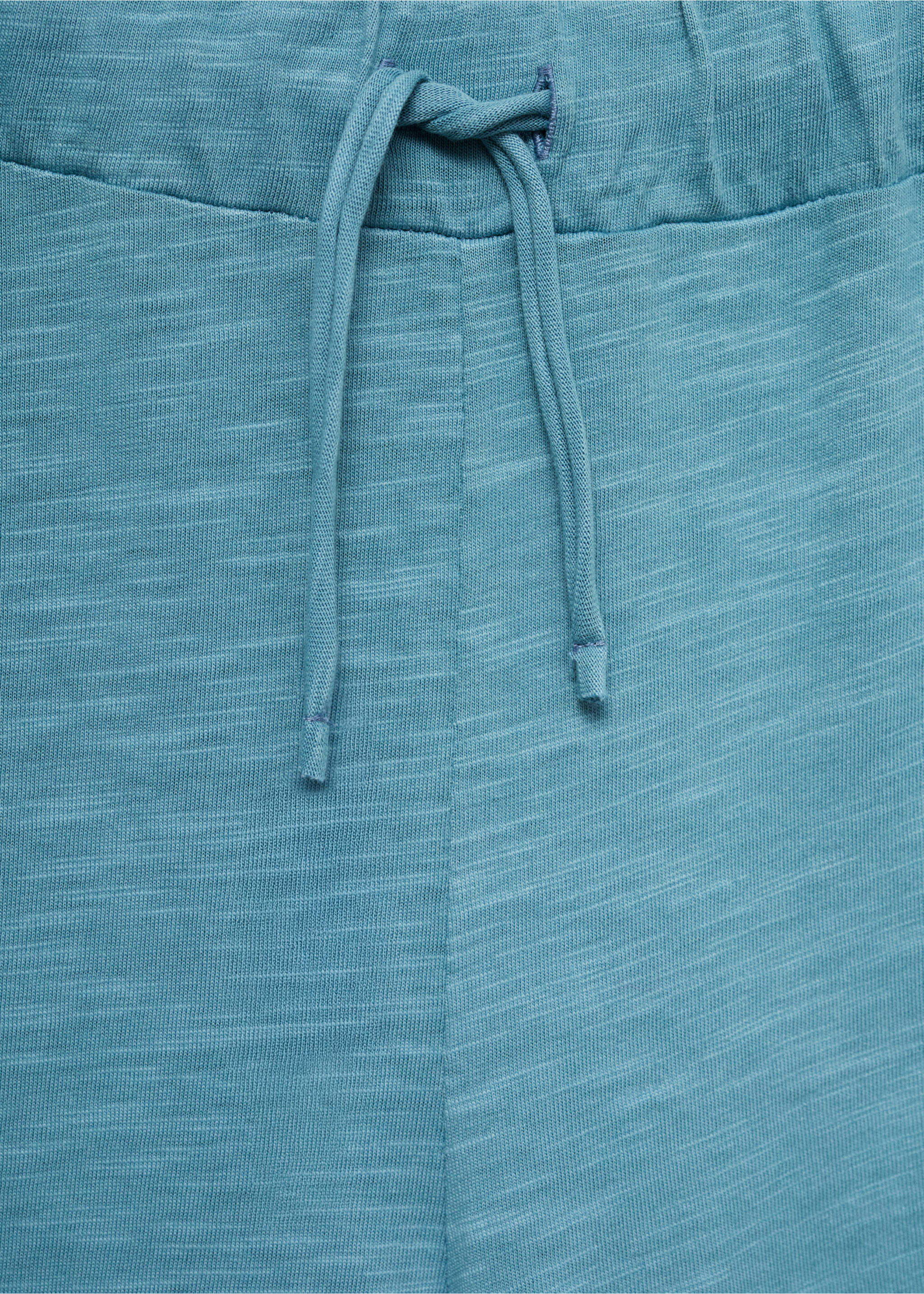 Cotton jogger-style trousers - Details of the article 8, Green. Ref: 17081145-00.