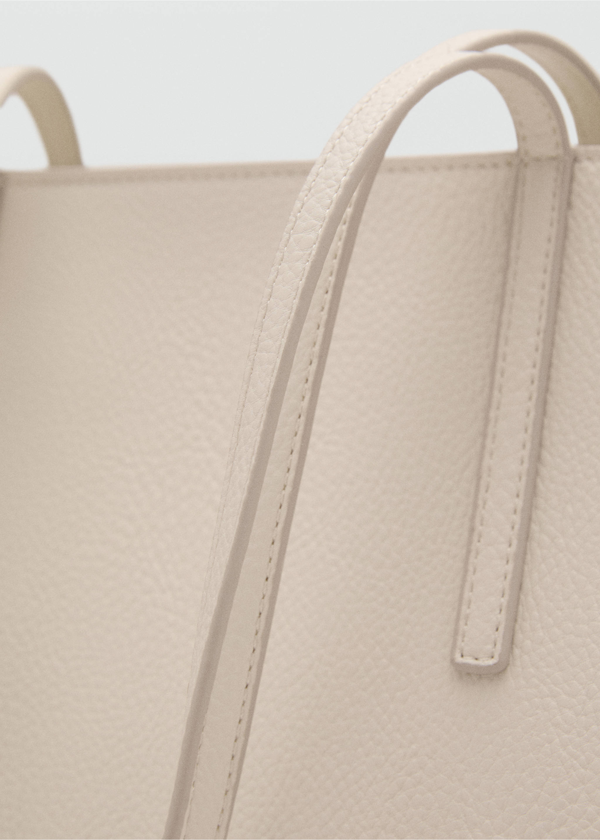 Sac cabas anse double - Détail de l'article 2, Blanc cassé. Ref: 17081146-00.