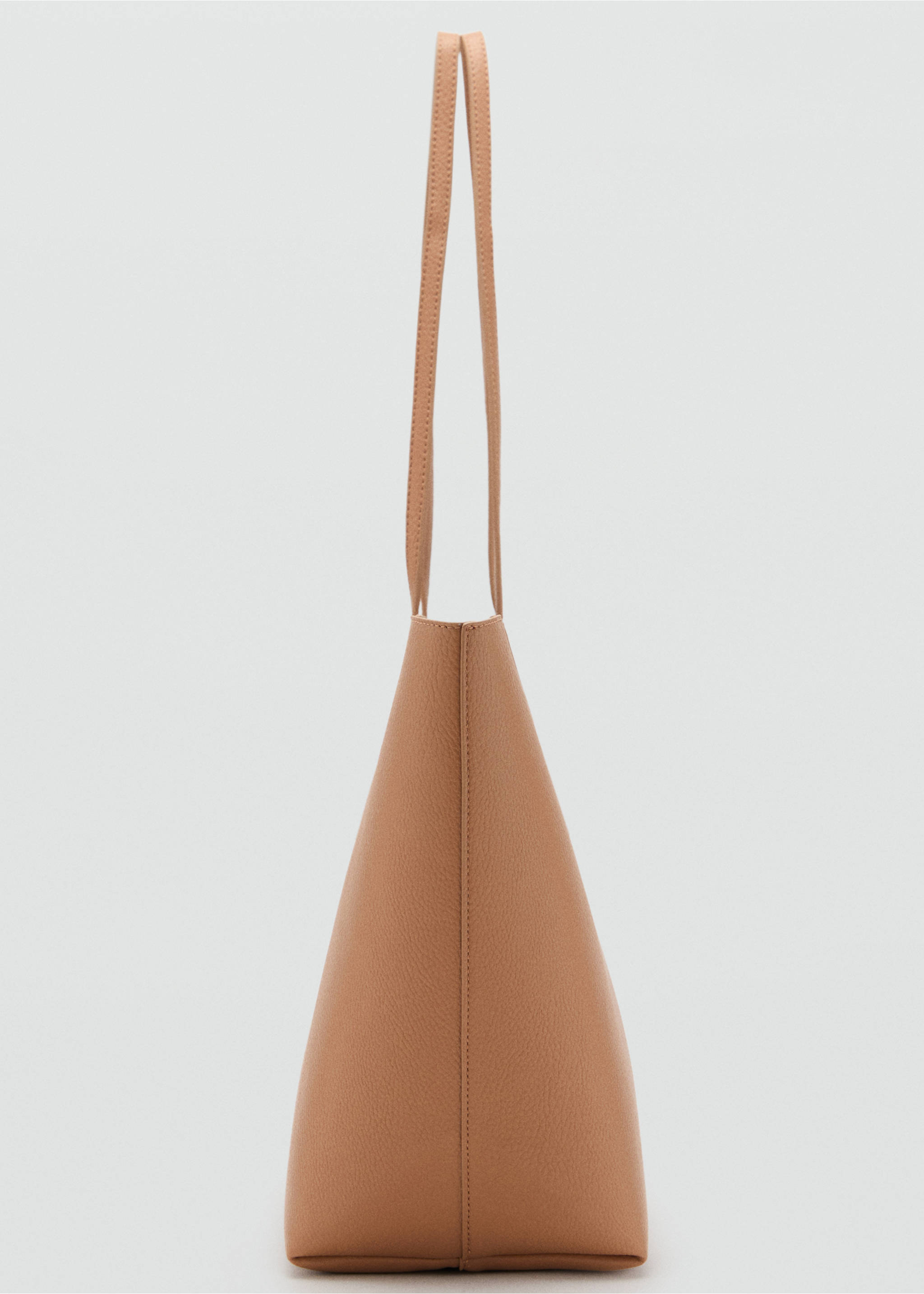 Sac cabas anse double - Détail de l'article 1, Marron moyen. Ref: 17081146-00.