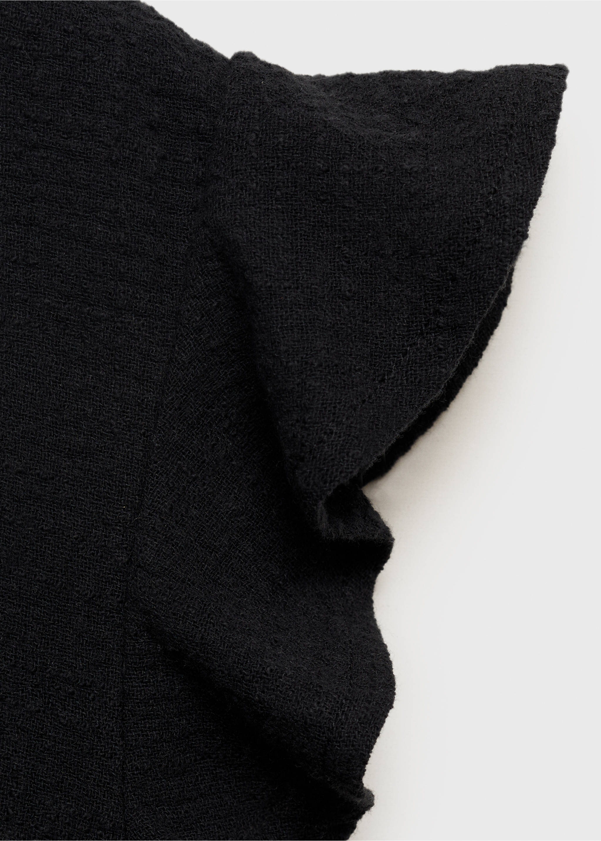 Blouse manches volants - Détail de l'article 8, Noir. Ref: 17081147-00.