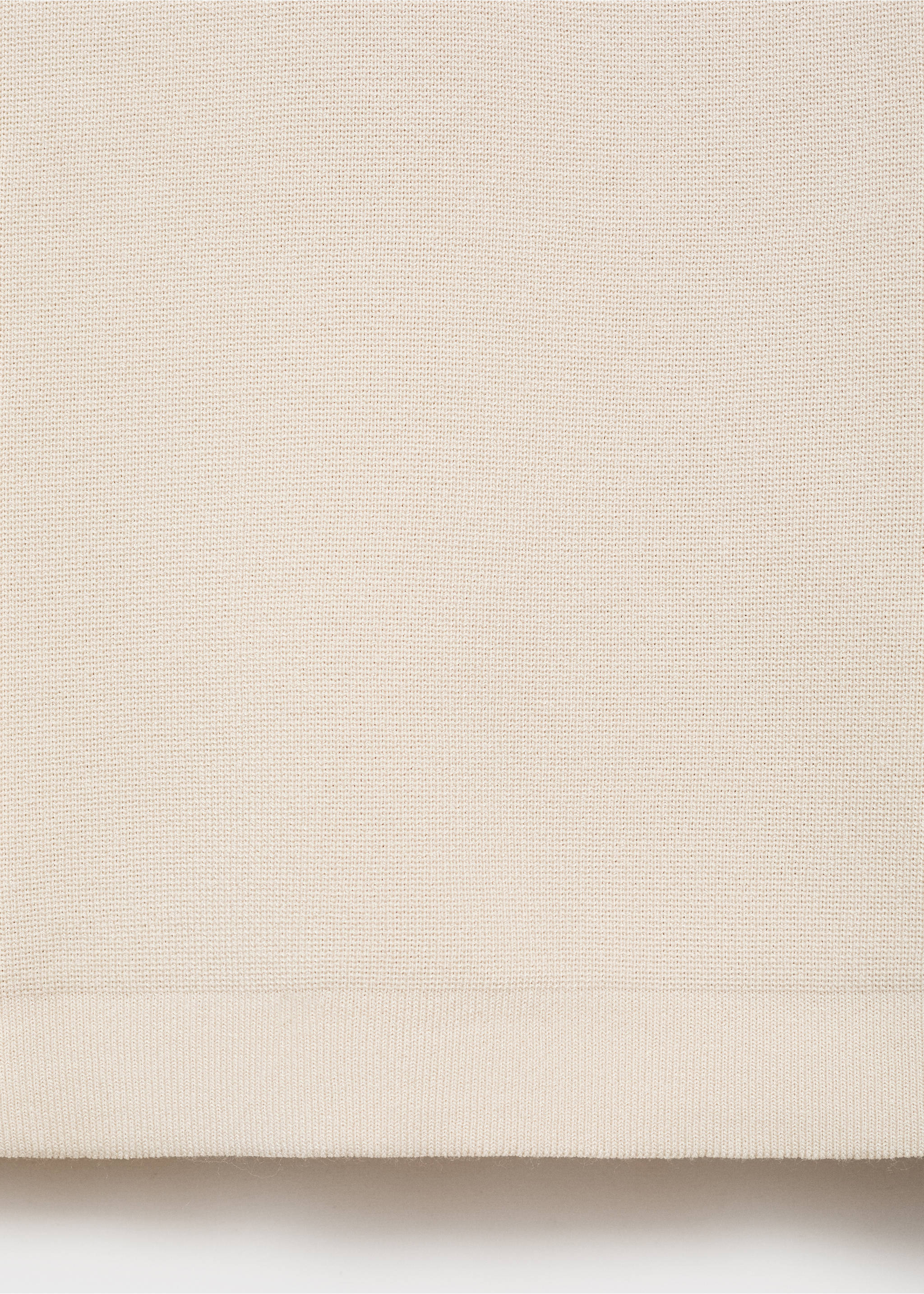COOLMAX® fine-knit polo shirt with zip - Details of the article 0, Beige. Ref: 17081149-00.