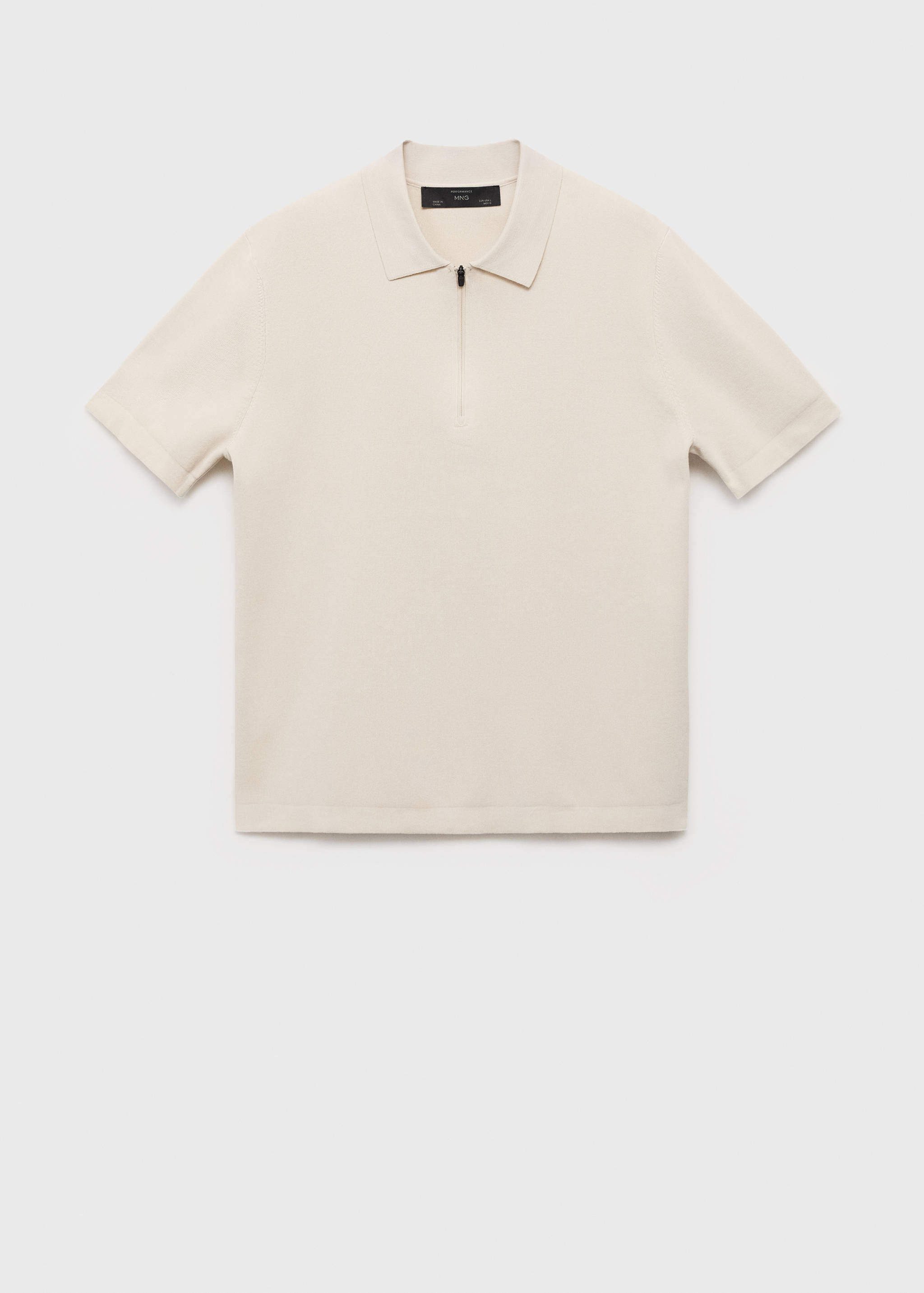Polo zip maglia sottile COOLMAX® - Articolo senza modello