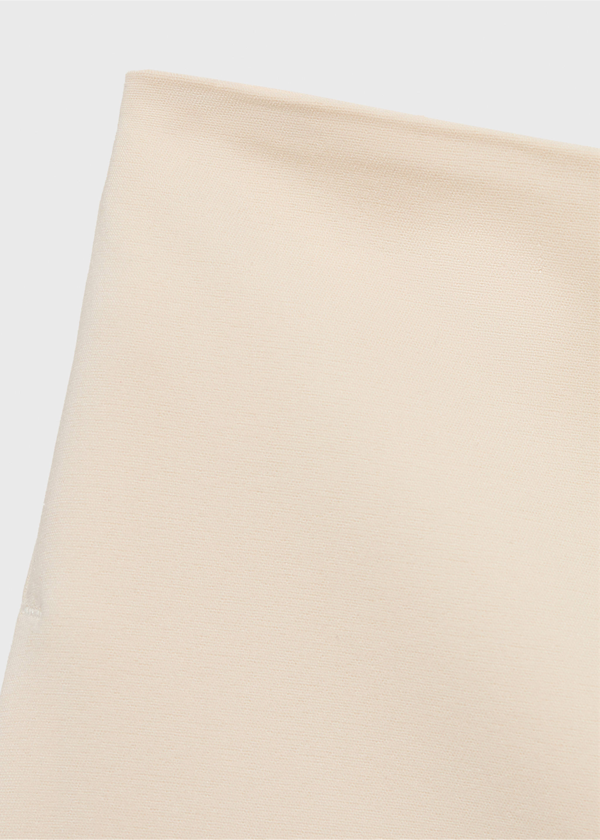 High-waist straight shorts - Details of the article 0, Ecru. Ref: 17081155-00.