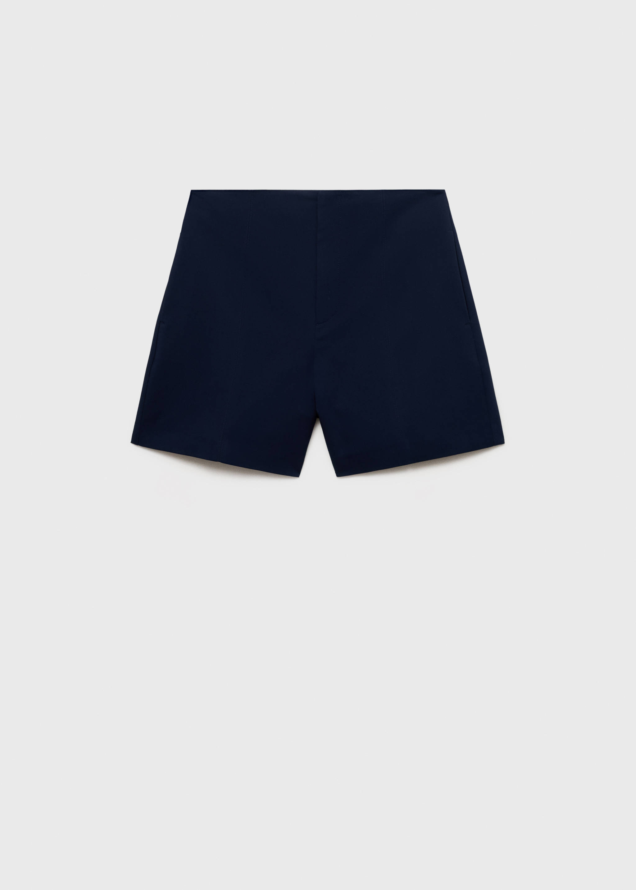 High-waist straight shorts - Article without model