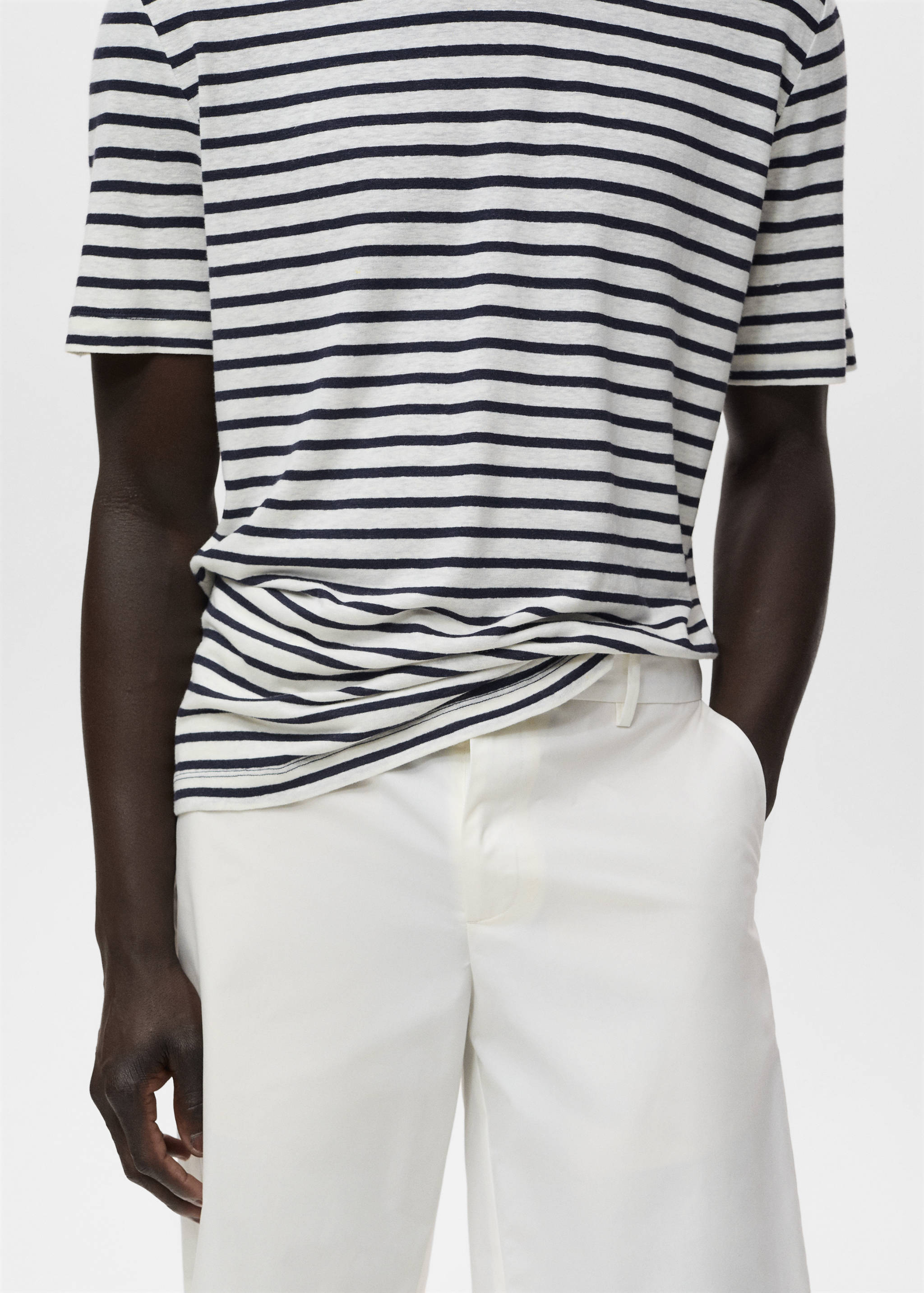 Bermuda en coton élastique intérieur - Détail de l'article 1