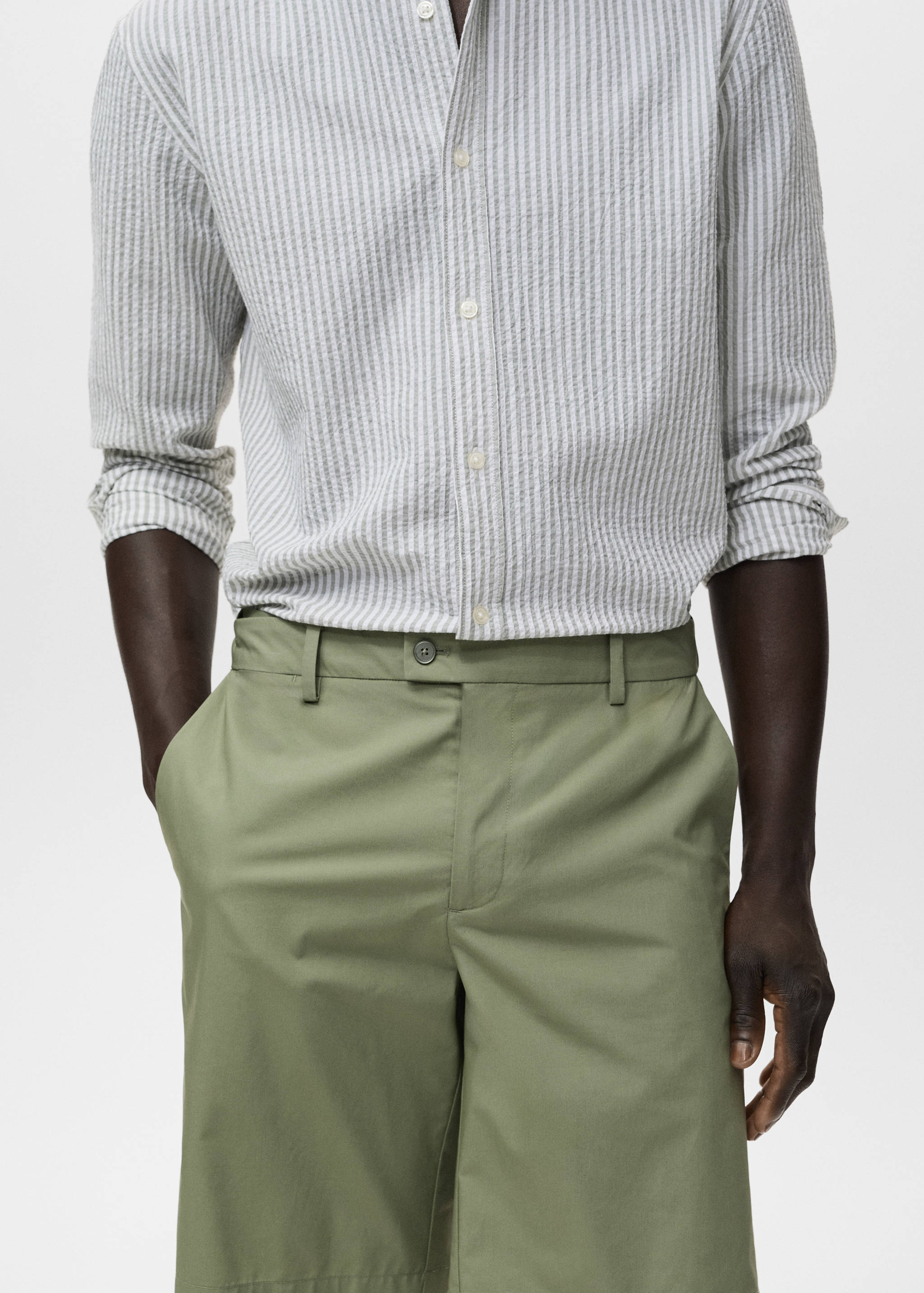 Bermuda en coton élastique intérieur - Détail de l'article 1