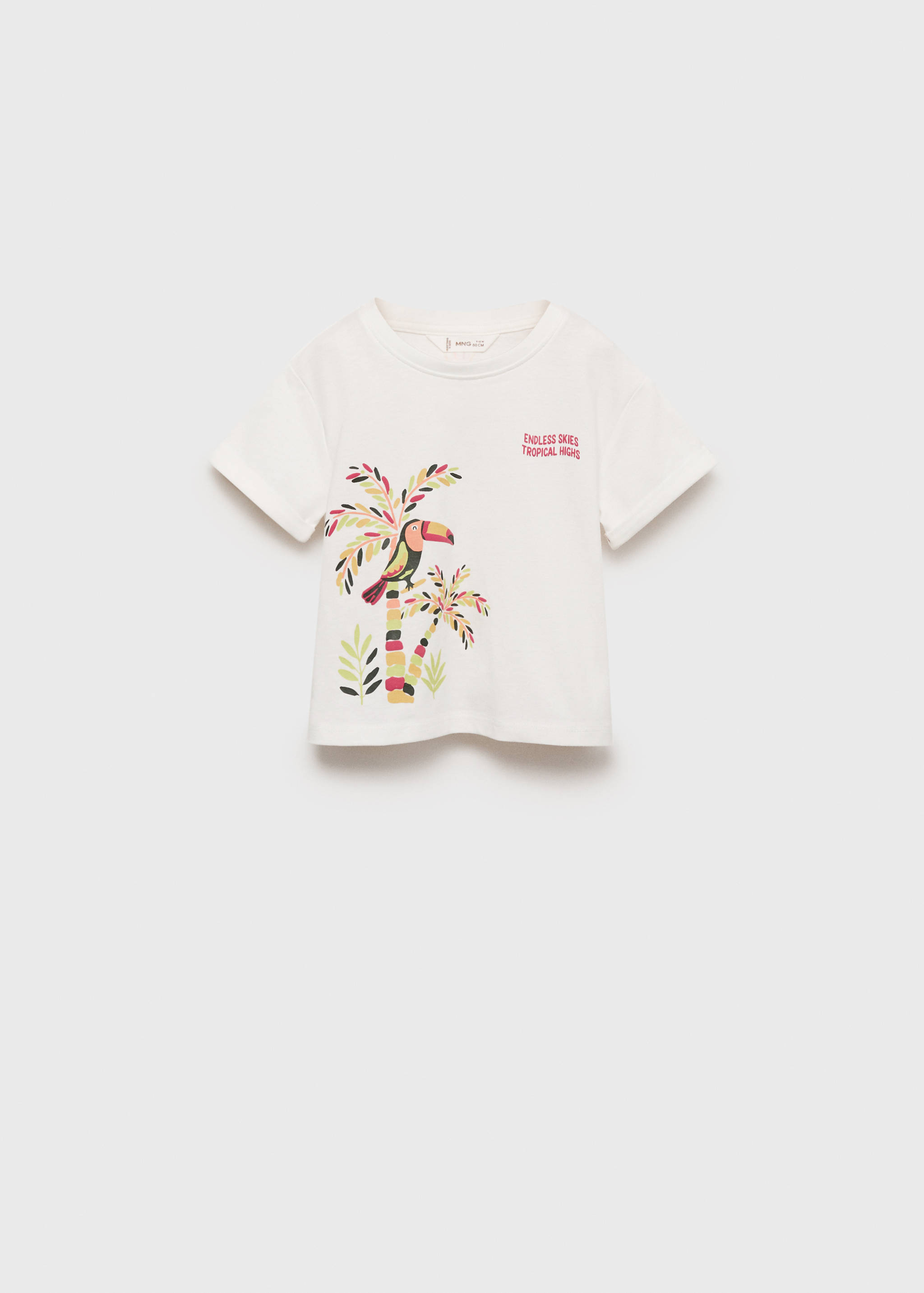 Printed cotton-blend T-shirt - Article without model