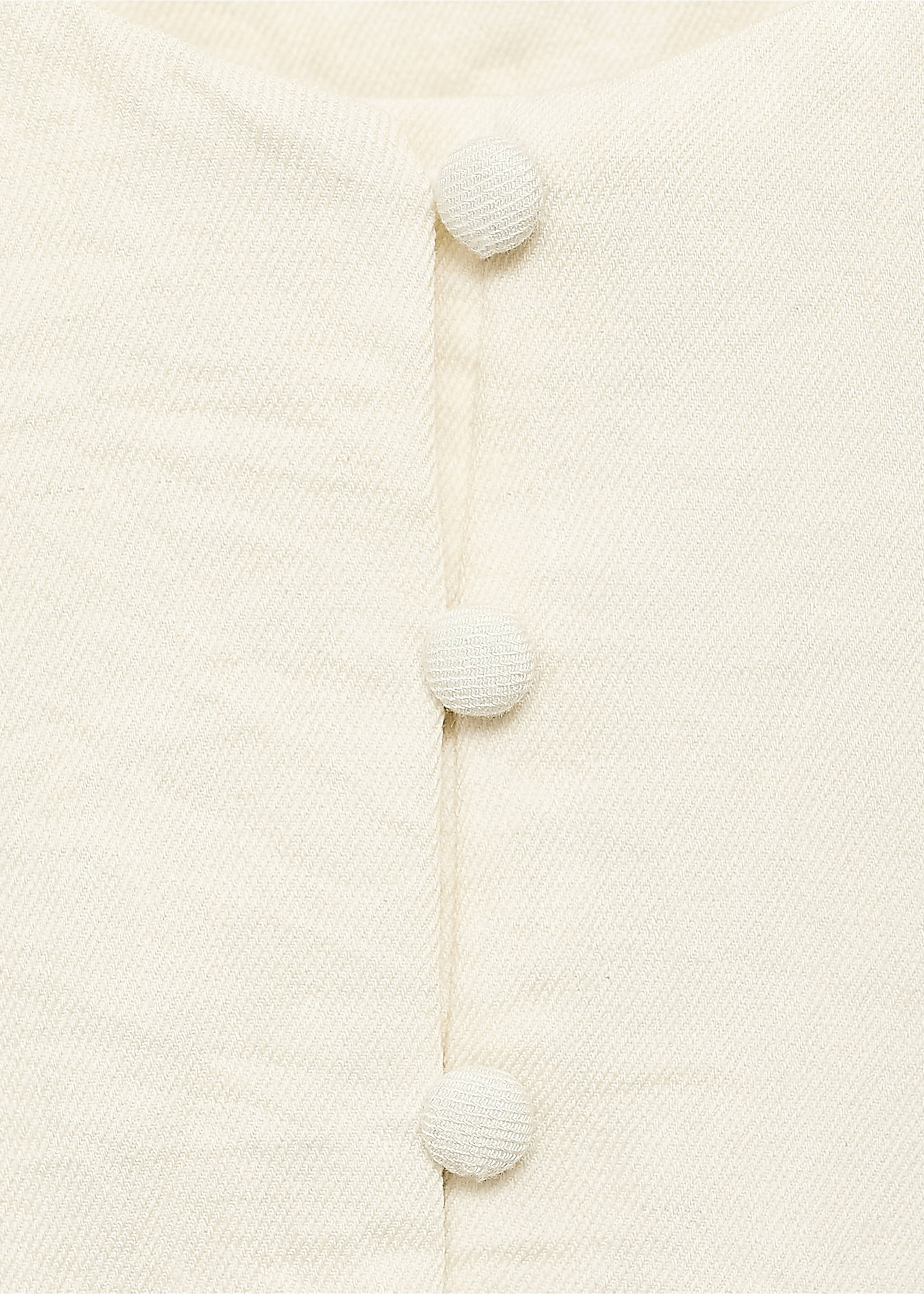 Waistcoat with bow on the back - Details of the article 8, Beige. Ref: 17081169-00.