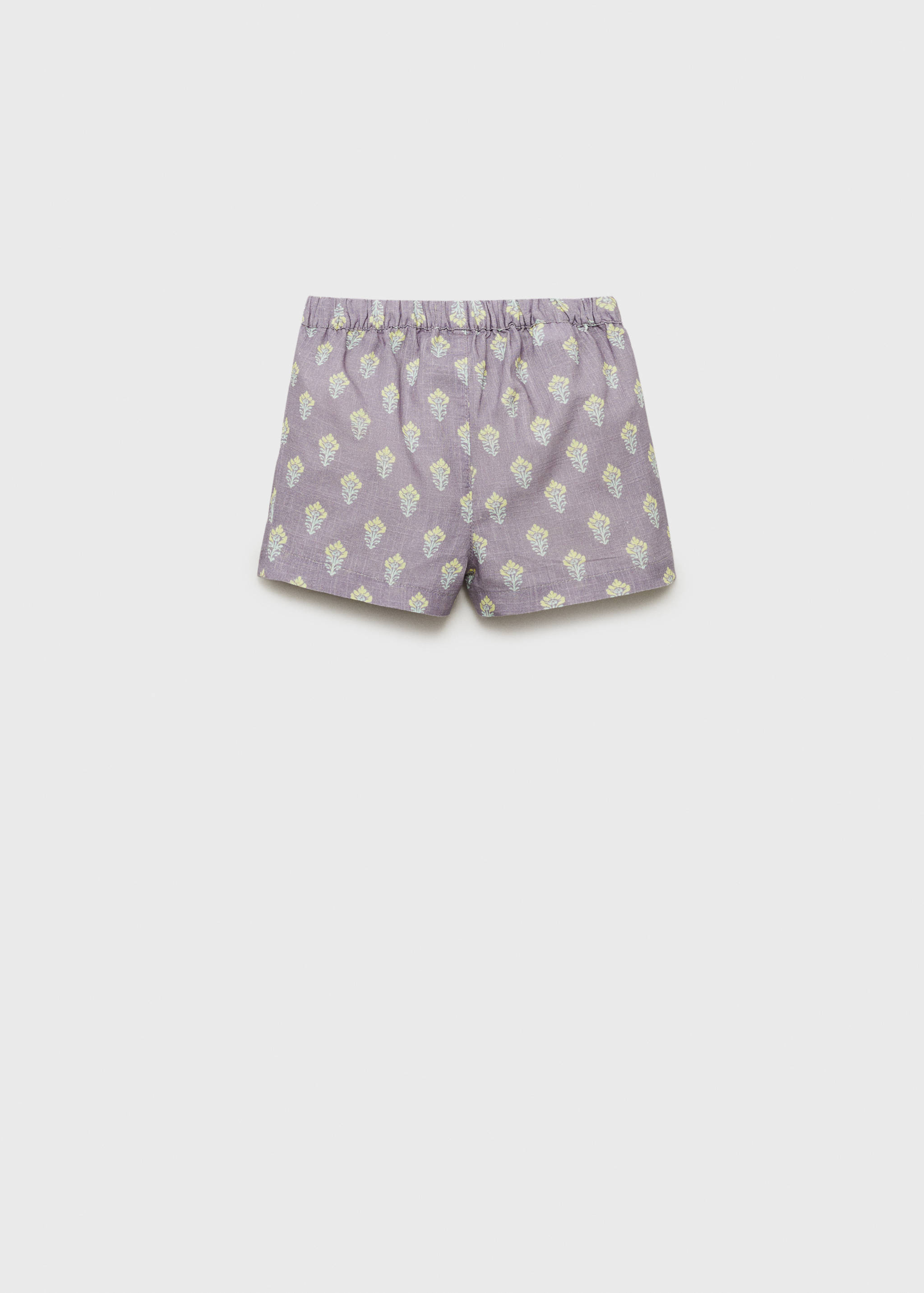 Printed cotton shorts - Reverse of the article