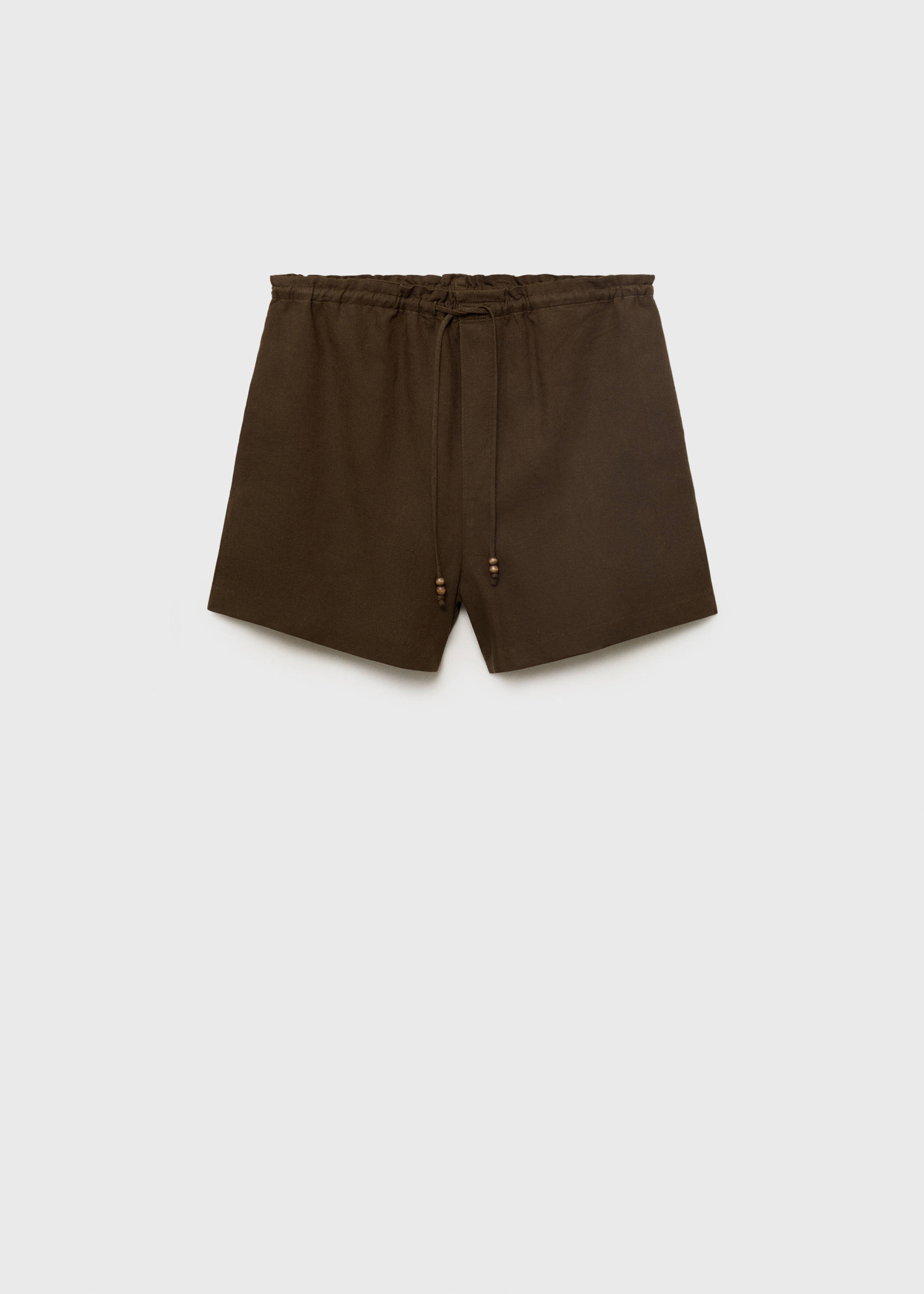 Gerade Leinenshorts mit Kordelzug - Artikel ohne Model