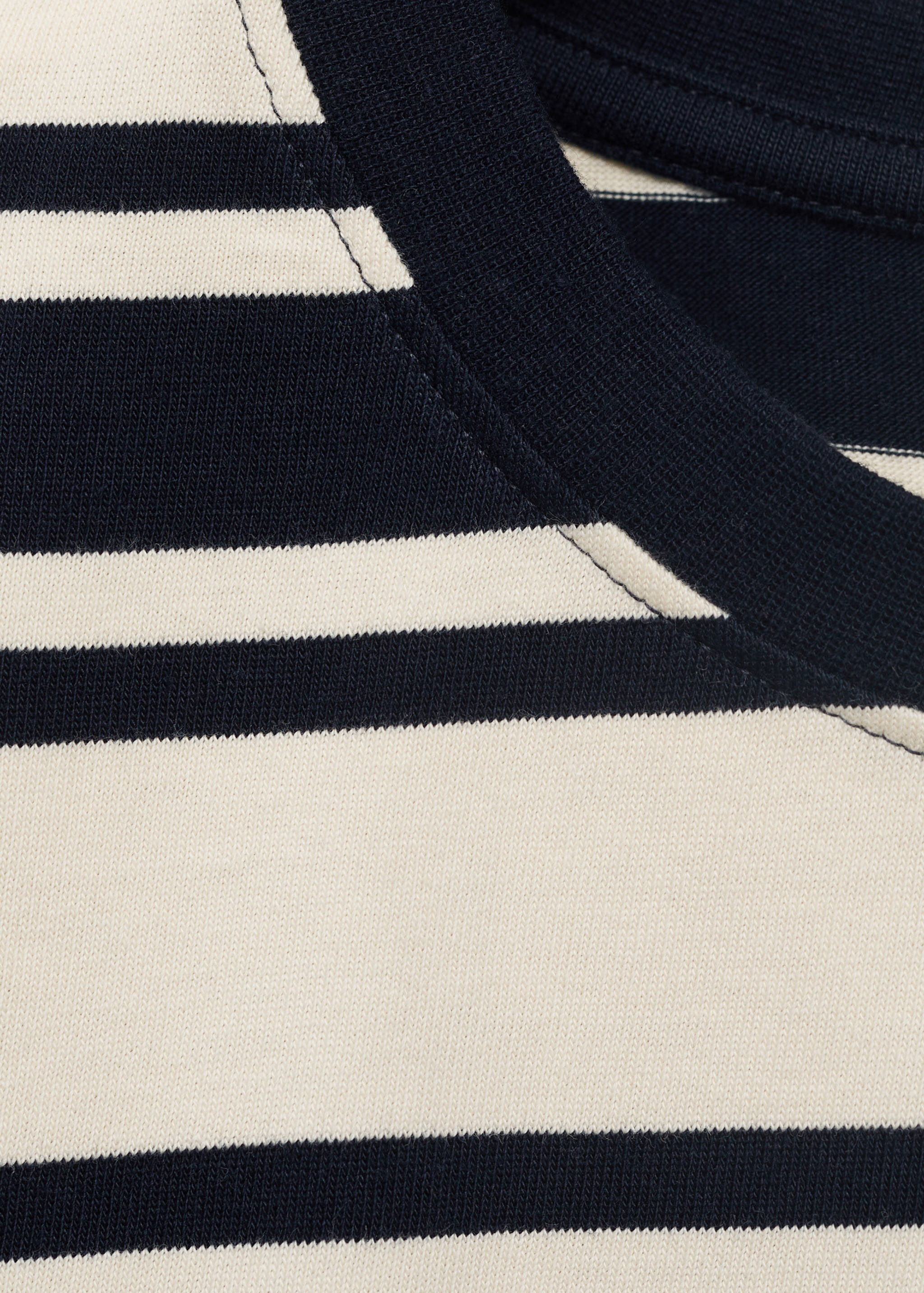T-shirt coton col contrastant - Détail de l'article 8
